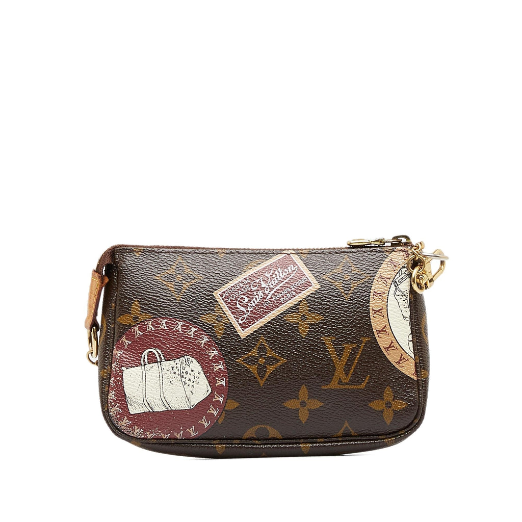 Louis Vuitton Monogram Patch Mini Pochette Accessoires (SHG-kogX1s)