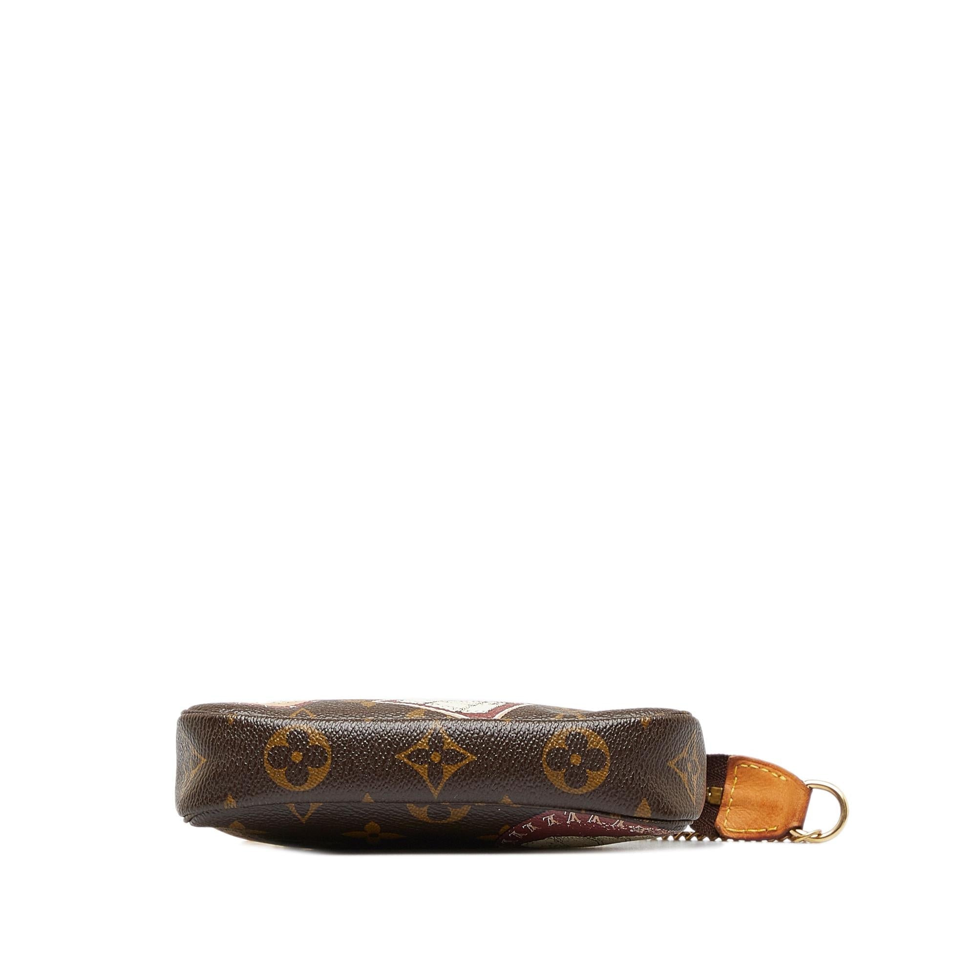 Louis Vuitton Monogram Patch Mini Pochette Accessoires (SHG-kogX1s)
