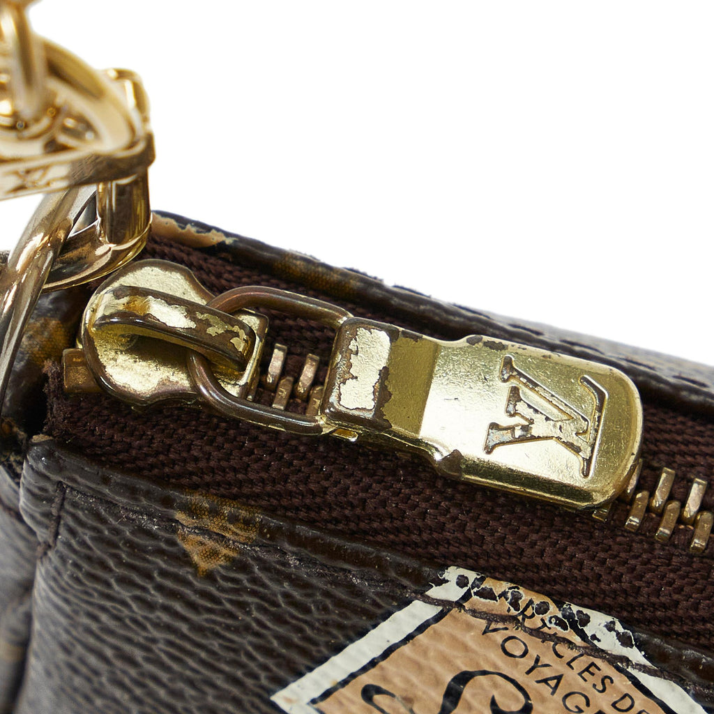 Louis Vuitton Monogram Patch Mini Pochette Accessoires (SHG-kogX1s)