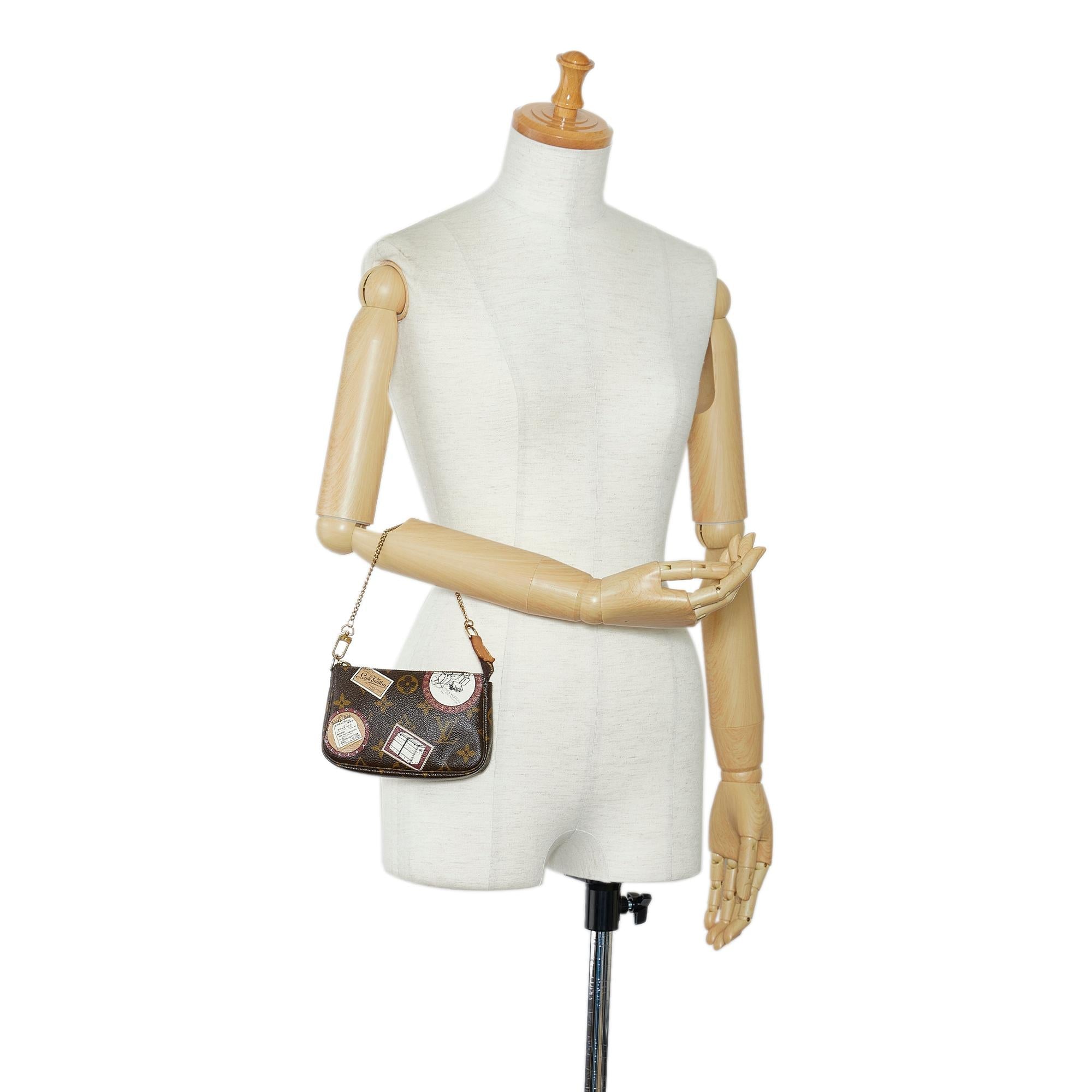 Louis Vuitton Monogram Patch Mini Pochette Accessoires (SHG-kogX1s)