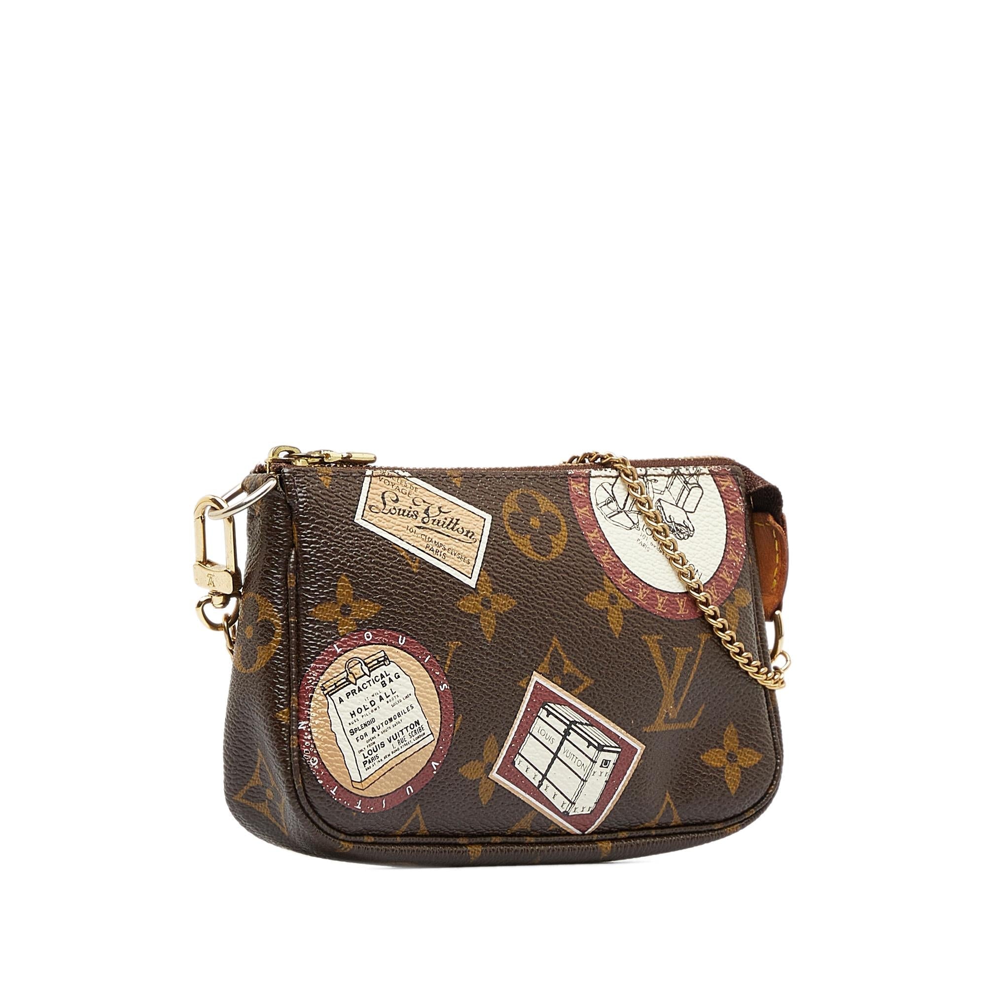 Louis Vuitton Monogram Patch Mini Pochette Accessoires (SHG-kogX1s)
