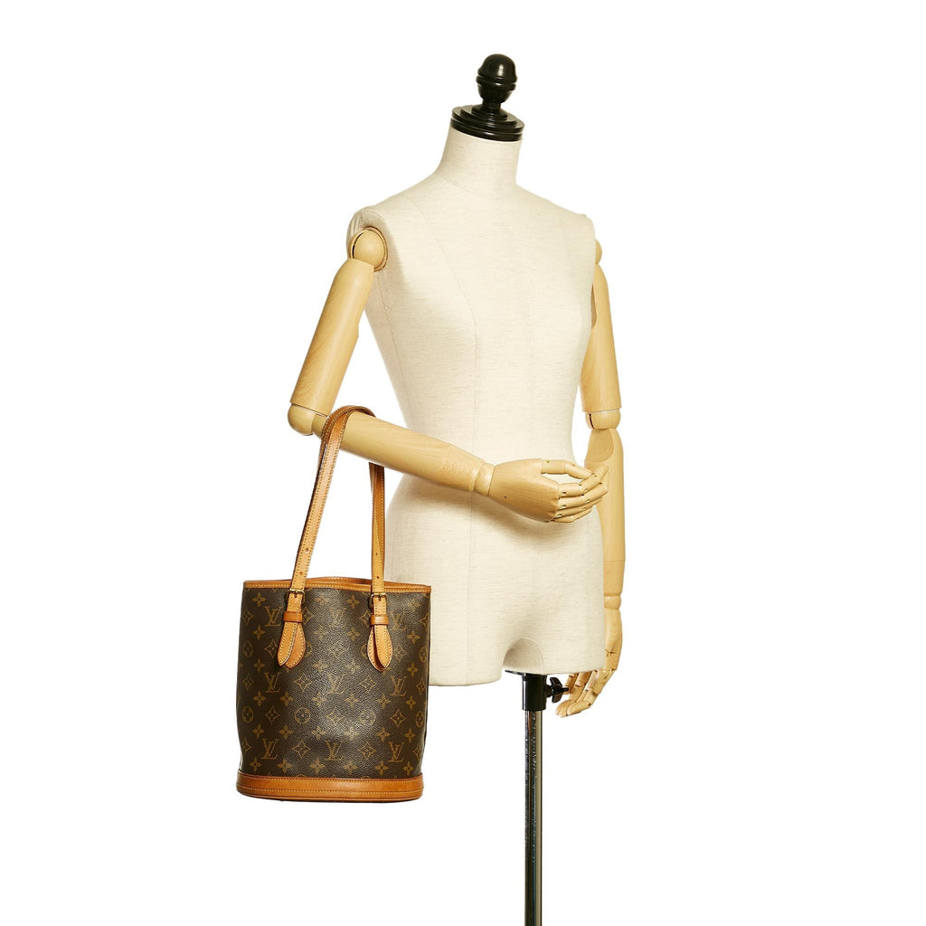 Louis Vuitton Monogram Petit Bucket (SHG-28673)
