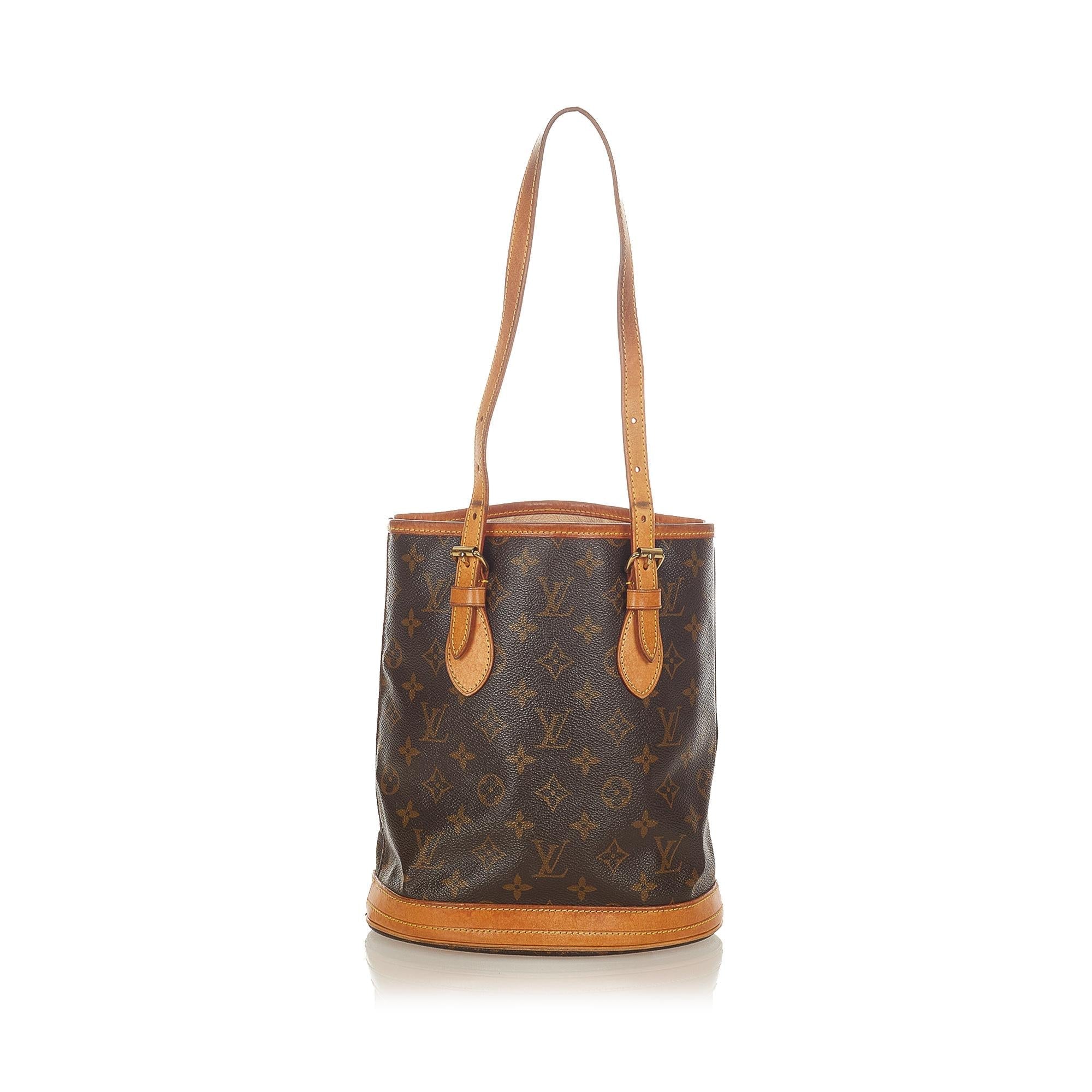 Louis Vuitton Monogram Petit Bucket (SHG-36349)
