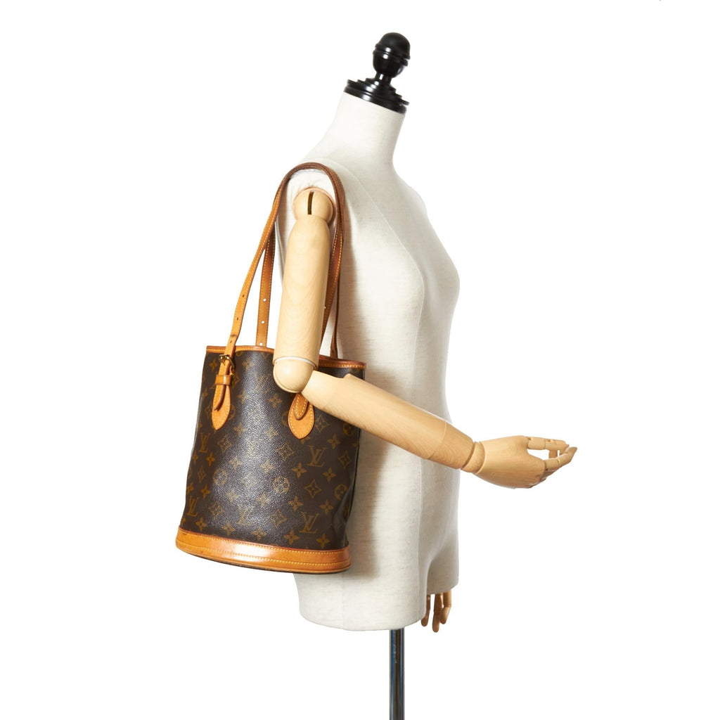 Louis Vuitton Monogram Petit Bucket (SHG-36349)