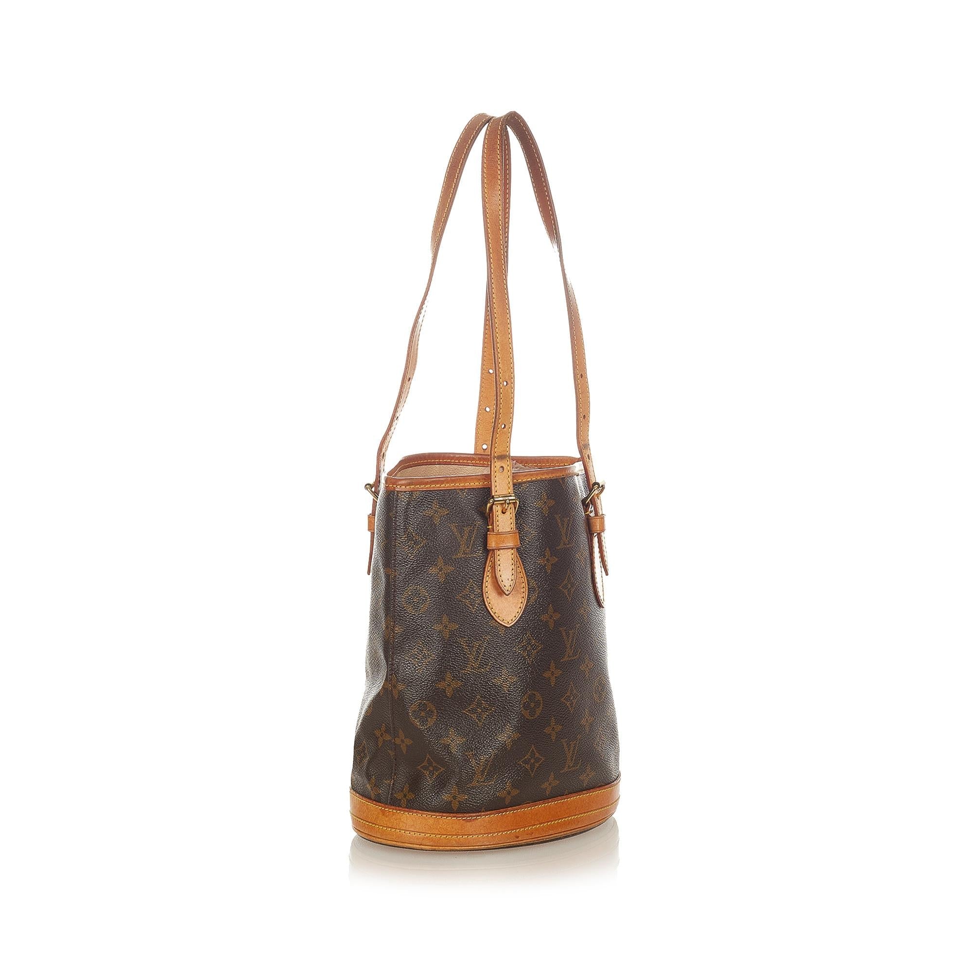 Louis Vuitton Monogram Petit Bucket (SHG-36349)