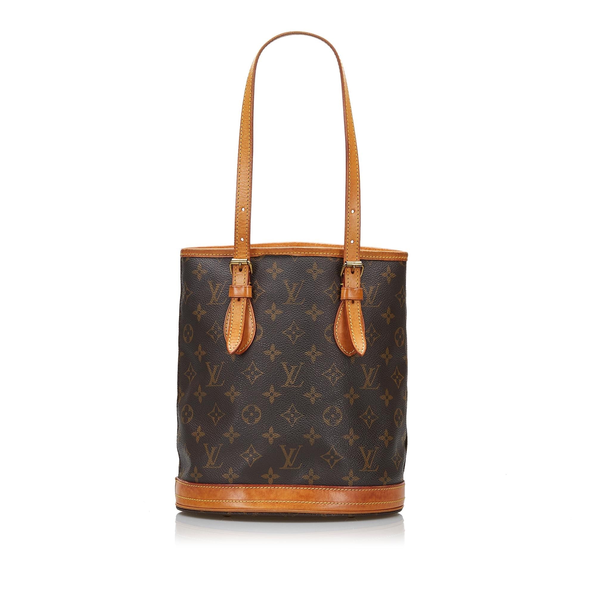 Louis Vuitton Monogram Petit Bucket (SHG-2blOsG)