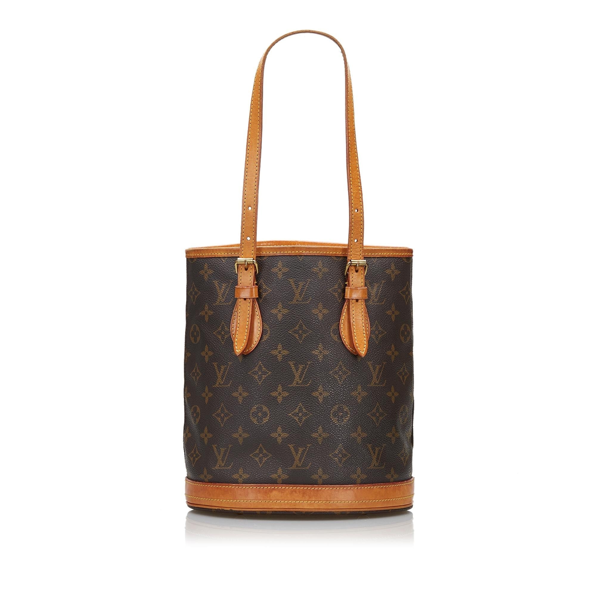 Louis Vuitton Monogram Petit Bucket (SHG-2blOsG)