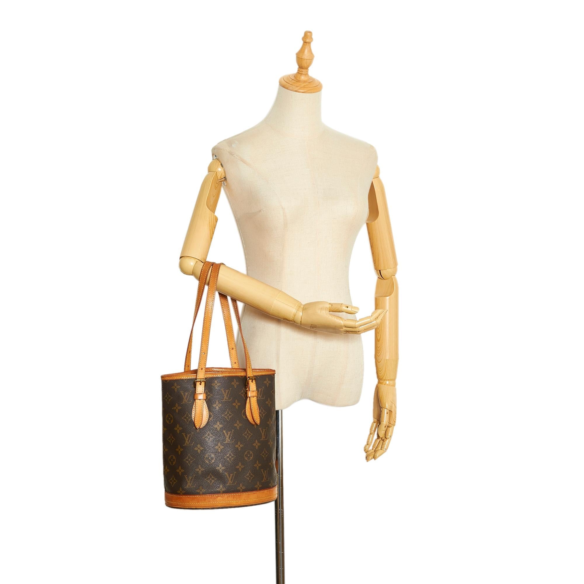 Louis Vuitton Monogram Petit Bucket (SHG-2blOsG)