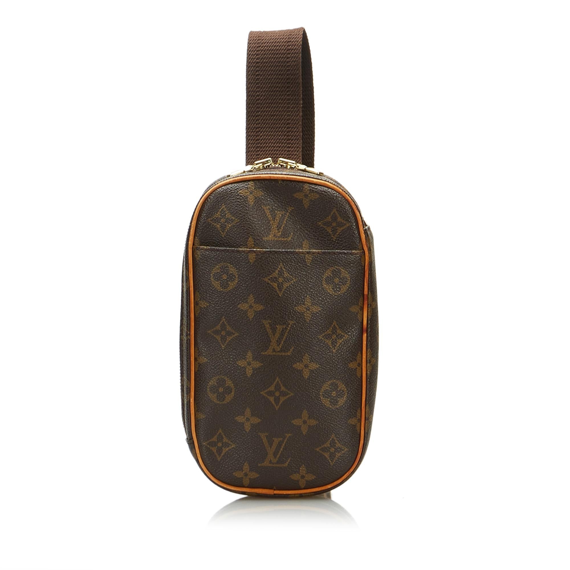 Louis Vuitton Monogram Pochette Gange (SHG-sFBXfY)