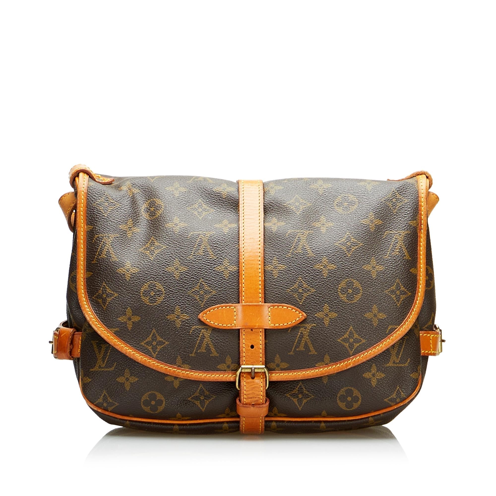 Louis Vuitton Monogram Saumur 25 (SHG-2JYd9n)