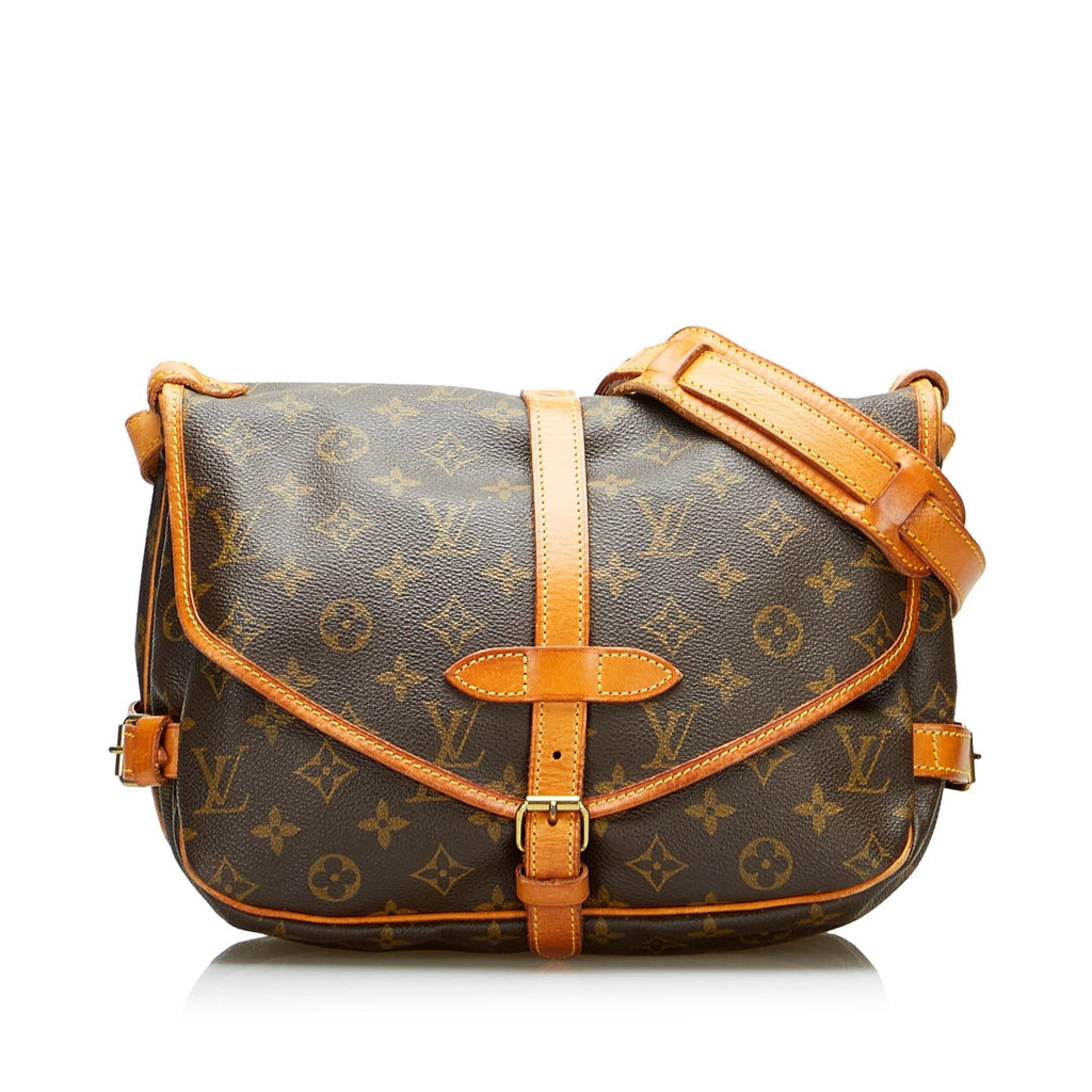 Louis Vuitton Monogram Saumur 25 (SHG-2JYd9n)