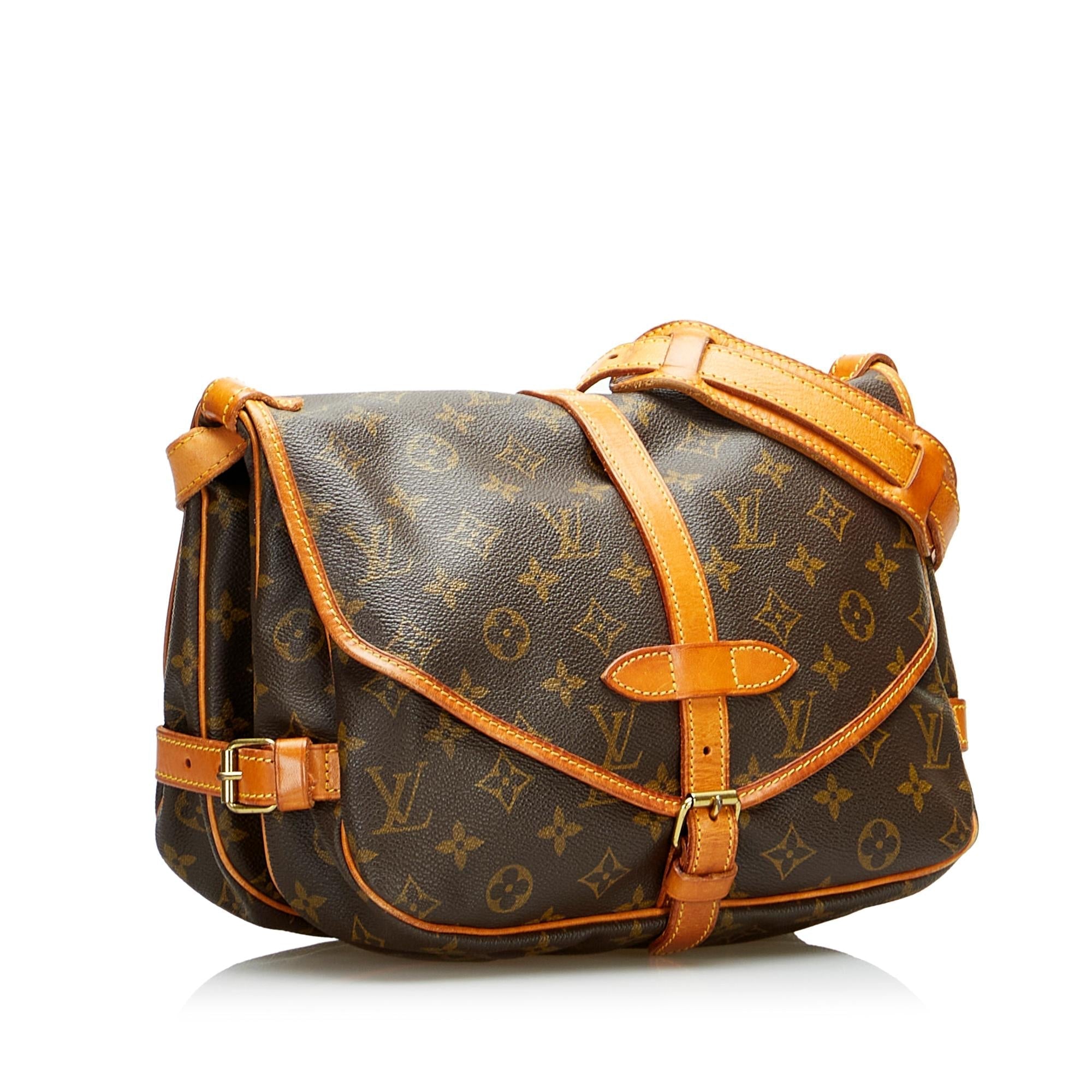 Louis Vuitton Monogram Saumur 25 (SHG-2JYd9n)