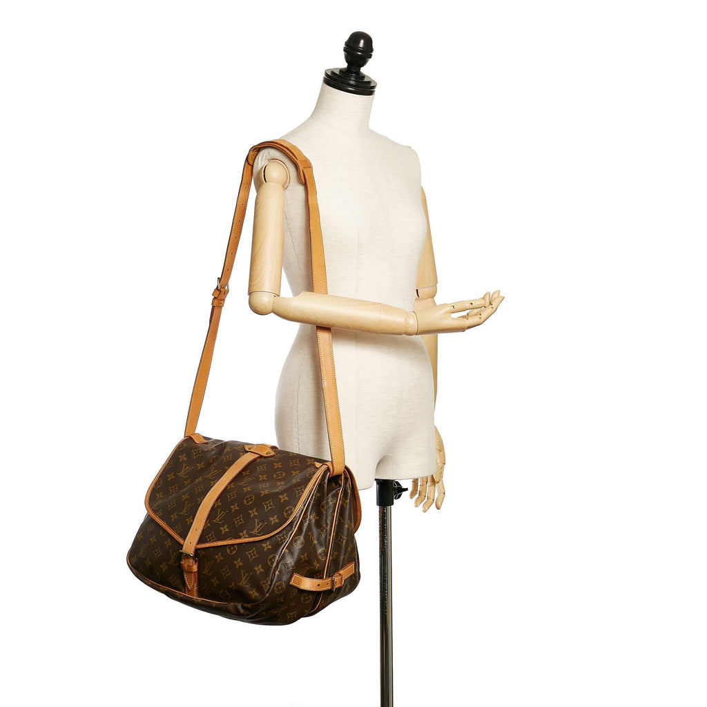 Louis Vuitton Monogram Saumur 35 (SHG-djGIoD)