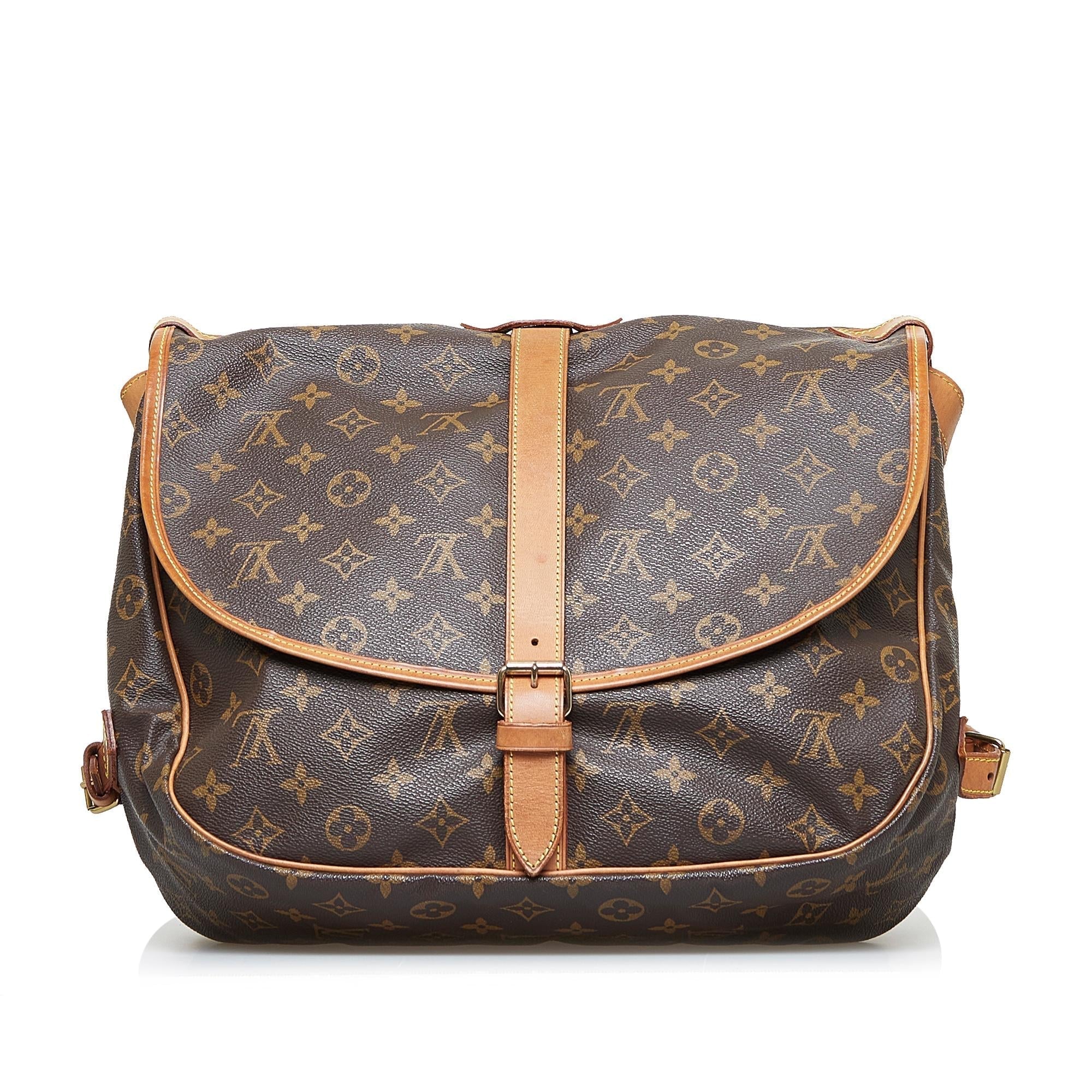 Louis Vuitton Monogram Saumur 35 (SHG-BRw7Nm)