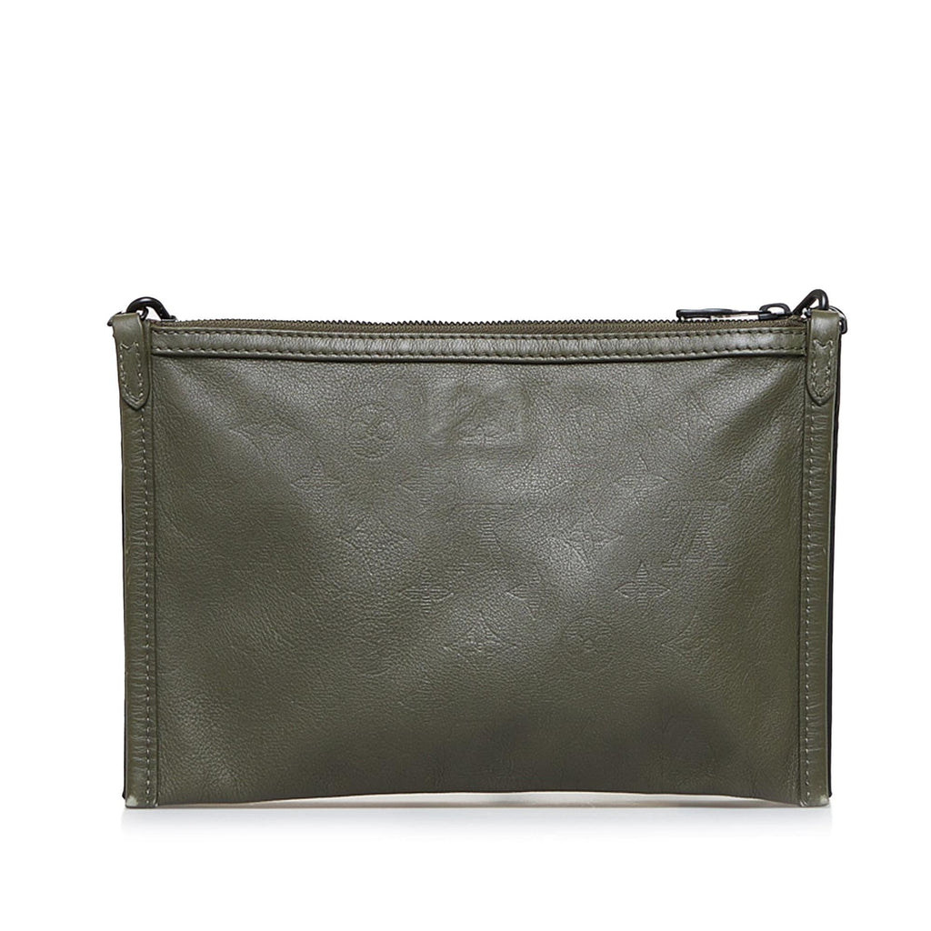 Louis Vuitton Monogram Shadow Double Flat Messenger (SHG-oAMTHv)