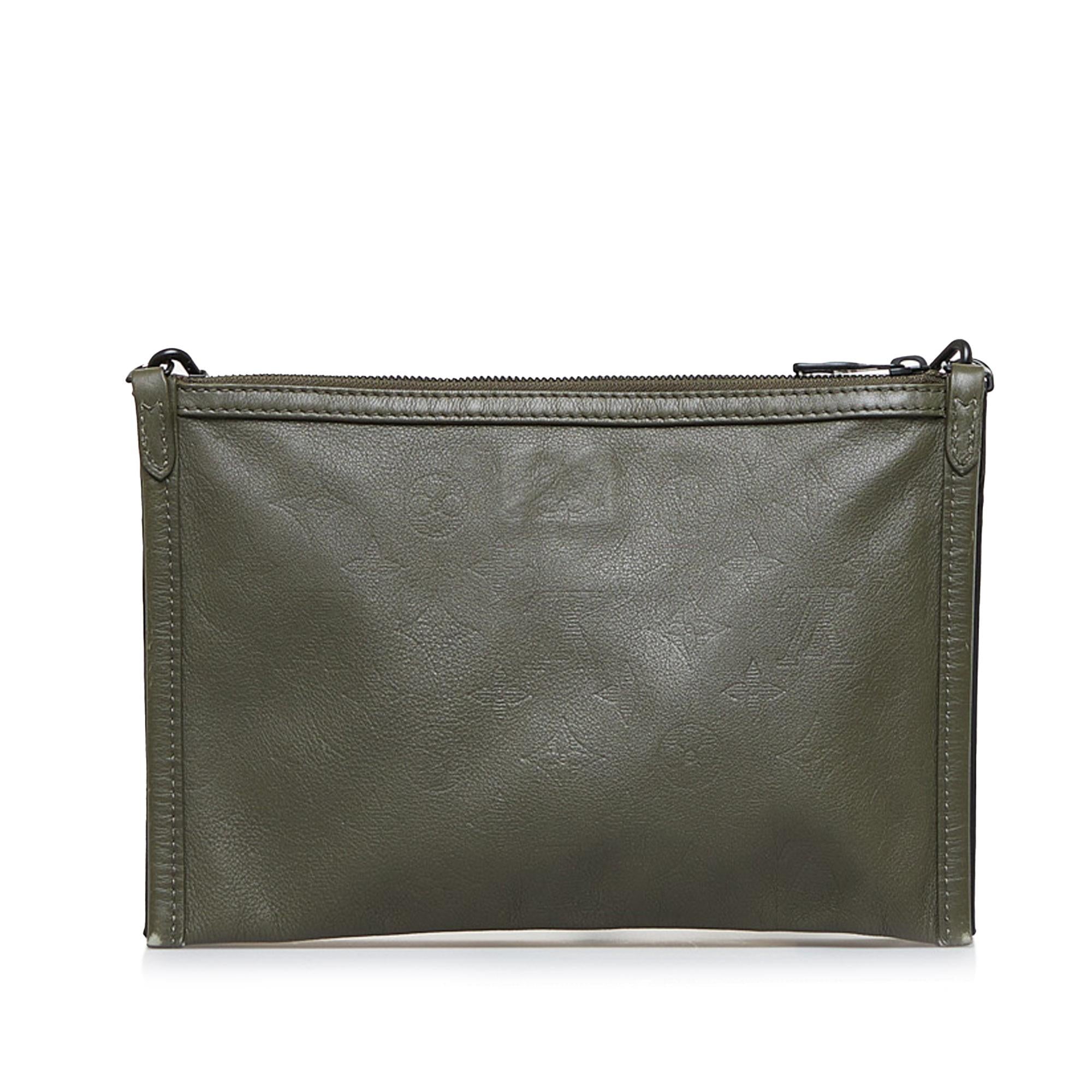 Louis Vuitton Monogram Shadow Double Flat Messenger (SHG-oAMTHv)