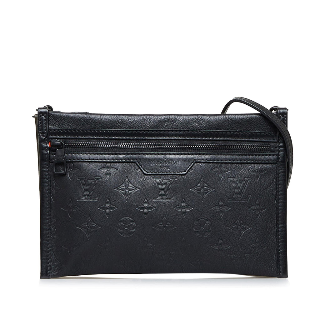 Louis Vuitton Monogram Shadow Double Flat Messenger (SHG-oAMTHv)