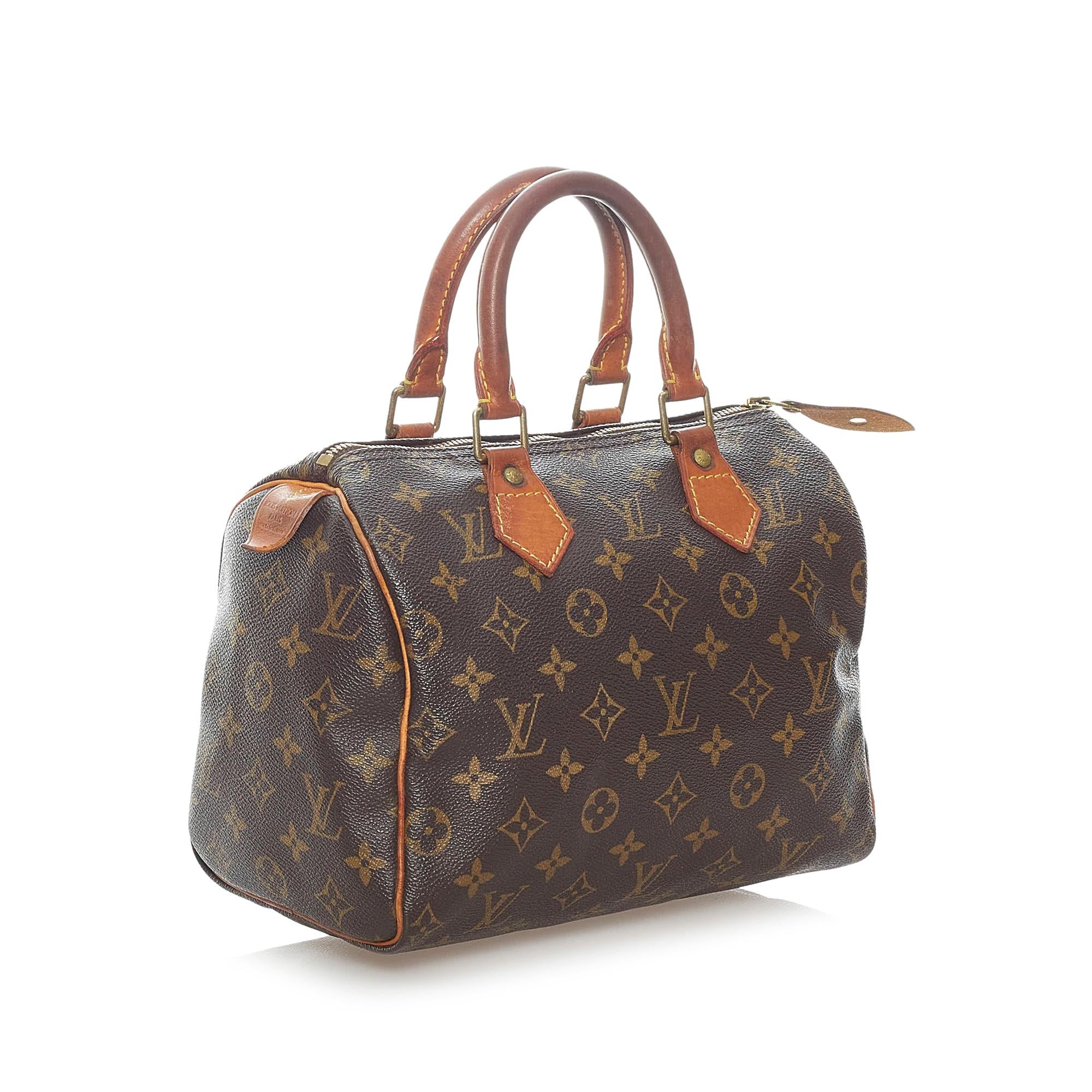Louis Vuitton Monogram Speedy 25 (SHG-34702)