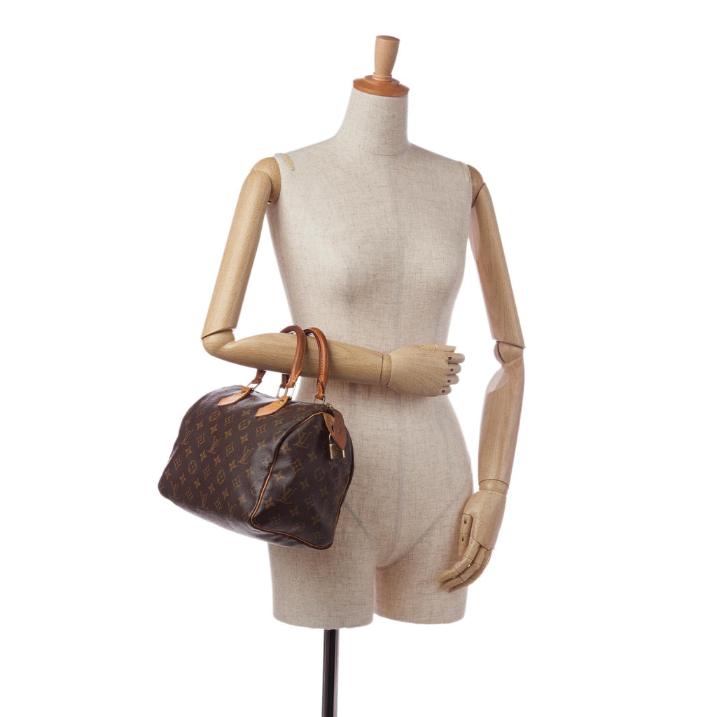 Louis Vuitton Monogram Speedy 25 (SHG-35133)
