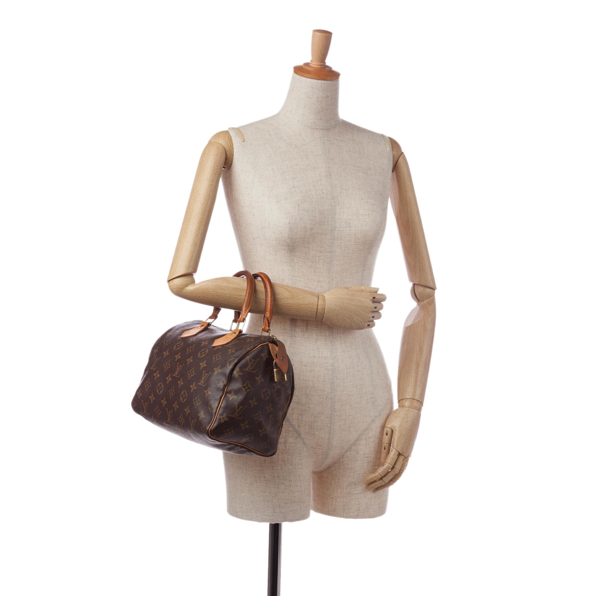 Louis Vuitton Monogram Speedy 25 (SHG-35133)