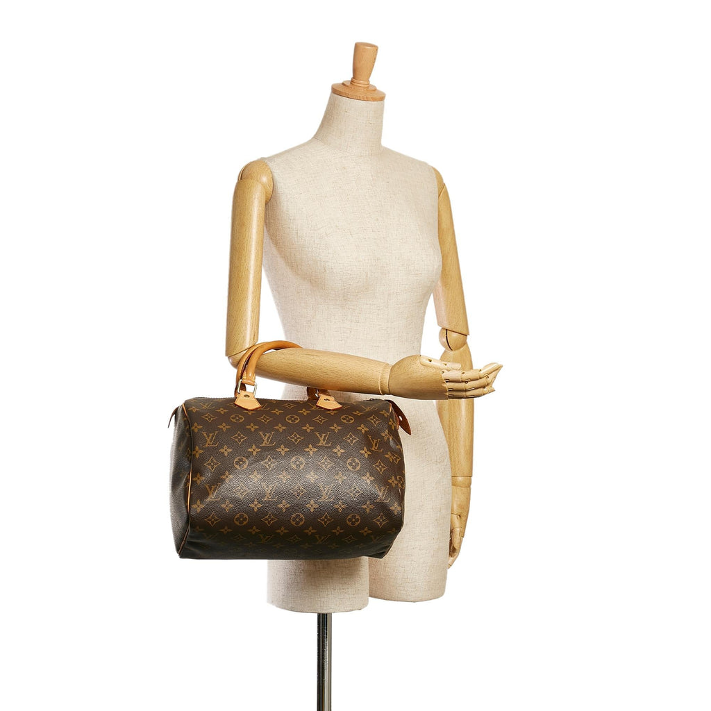 Louis Vuitton Monogram Speedy 30 (SHG-35050)