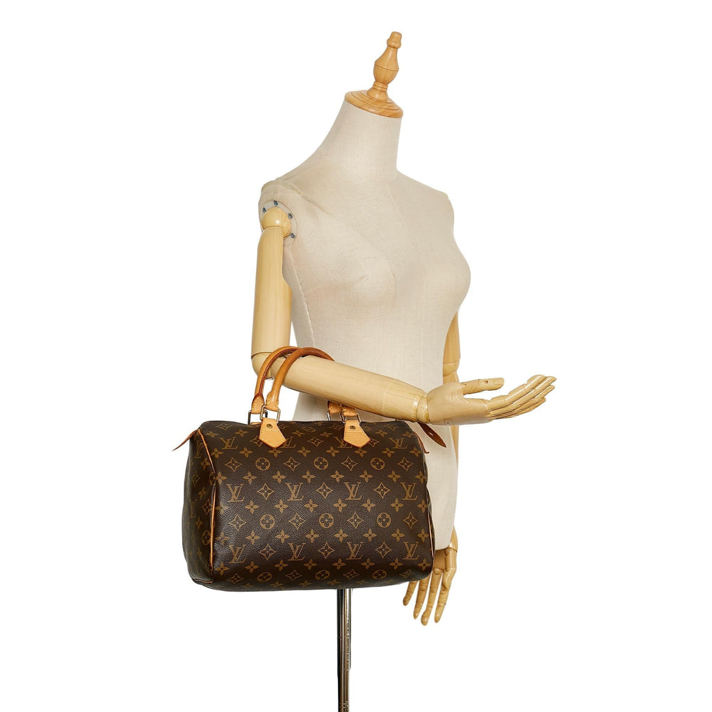 Louis Vuitton Monogram Speedy 30 (SHG-35923)