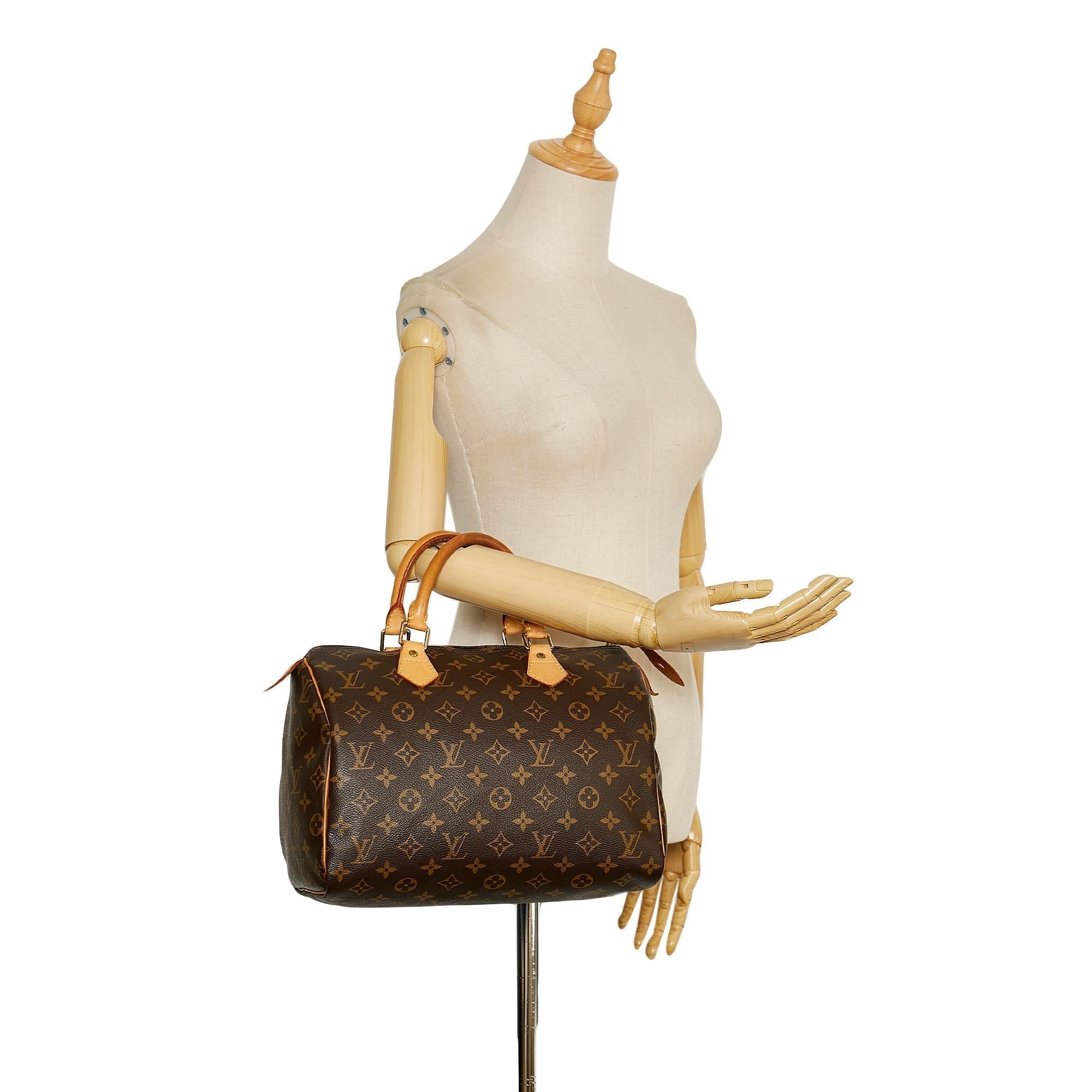 Louis Vuitton Monogram Speedy 30 (SHG-35923)