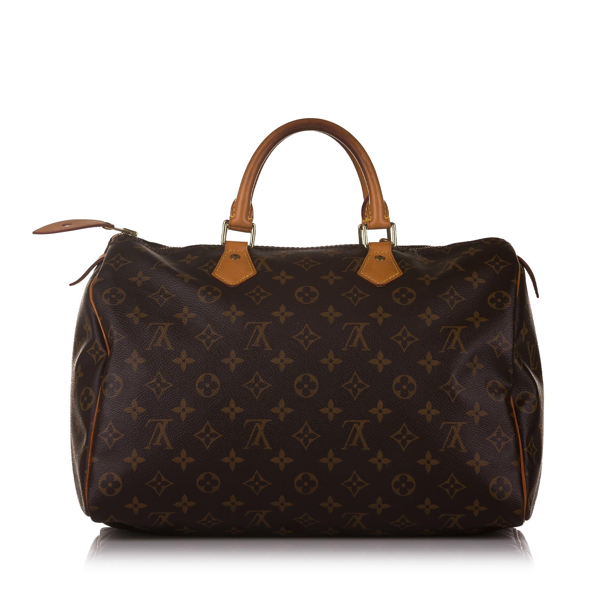 Louis Vuitton Monogram Speedy 35 (SHG-32924)
