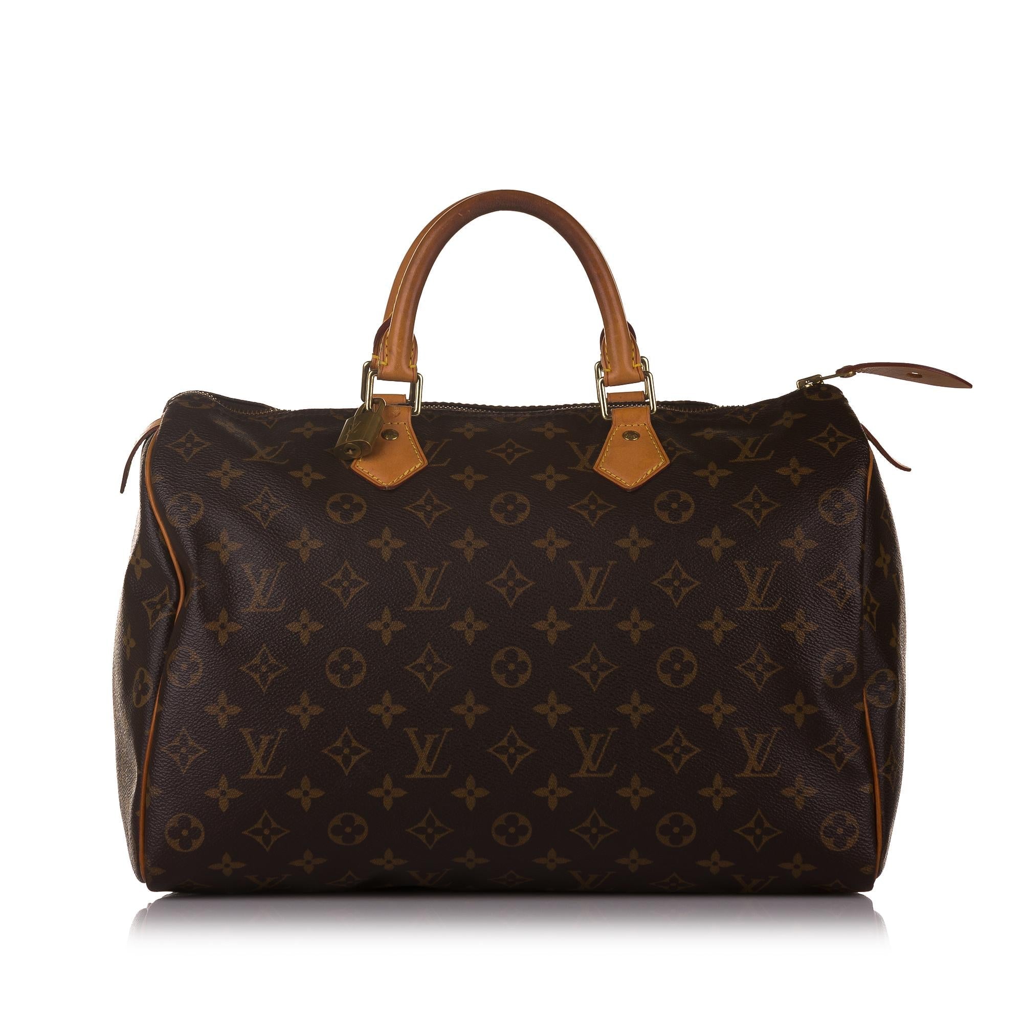 Louis Vuitton Monogram Speedy 35 (SHG-32924)