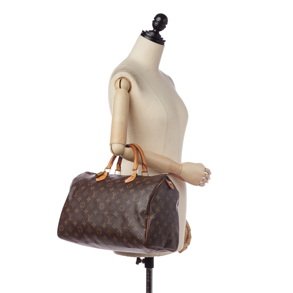Louis Vuitton Monogram Speedy 35 (SHG-32924)