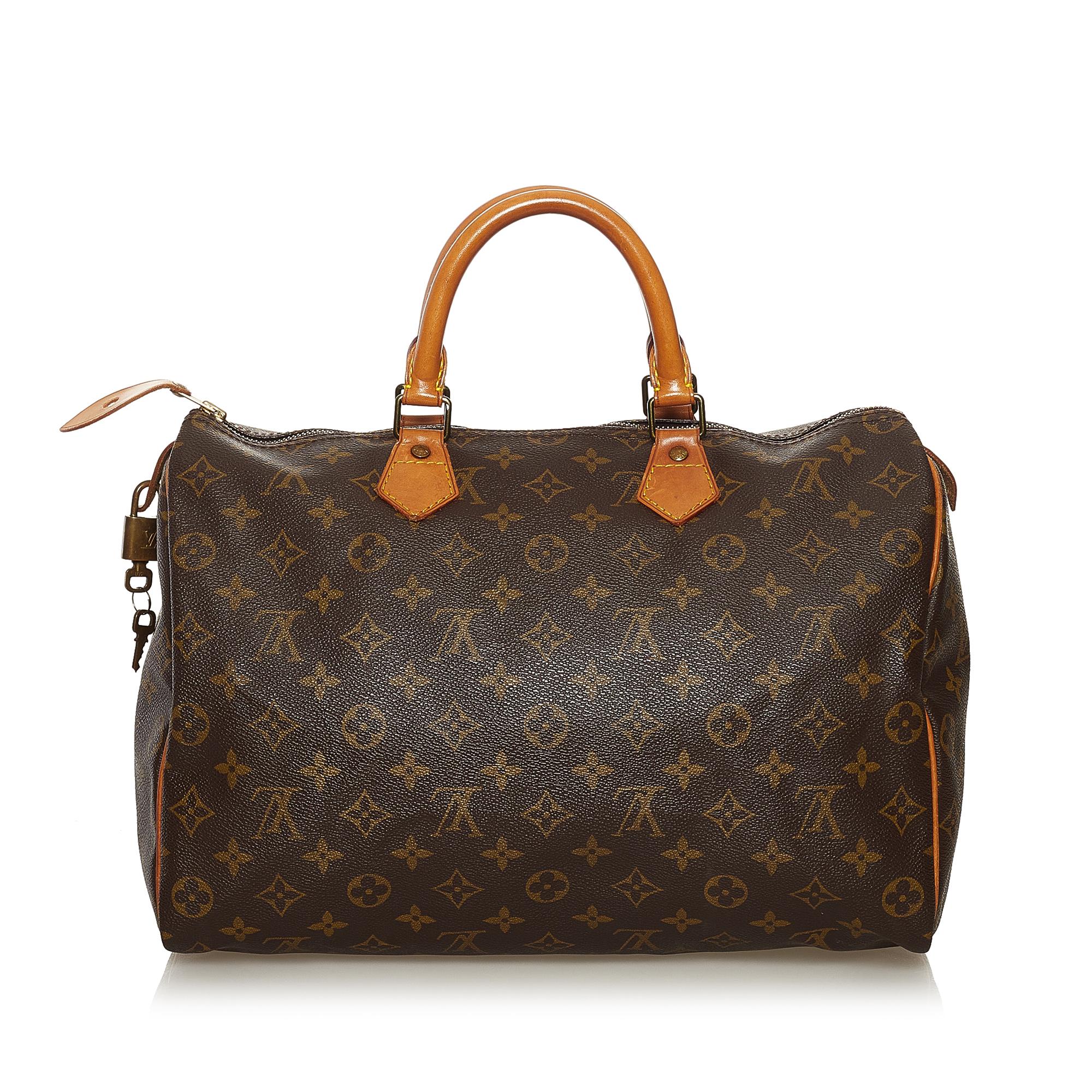 Louis Vuitton Monogram Speedy 35 (SHG-35099)