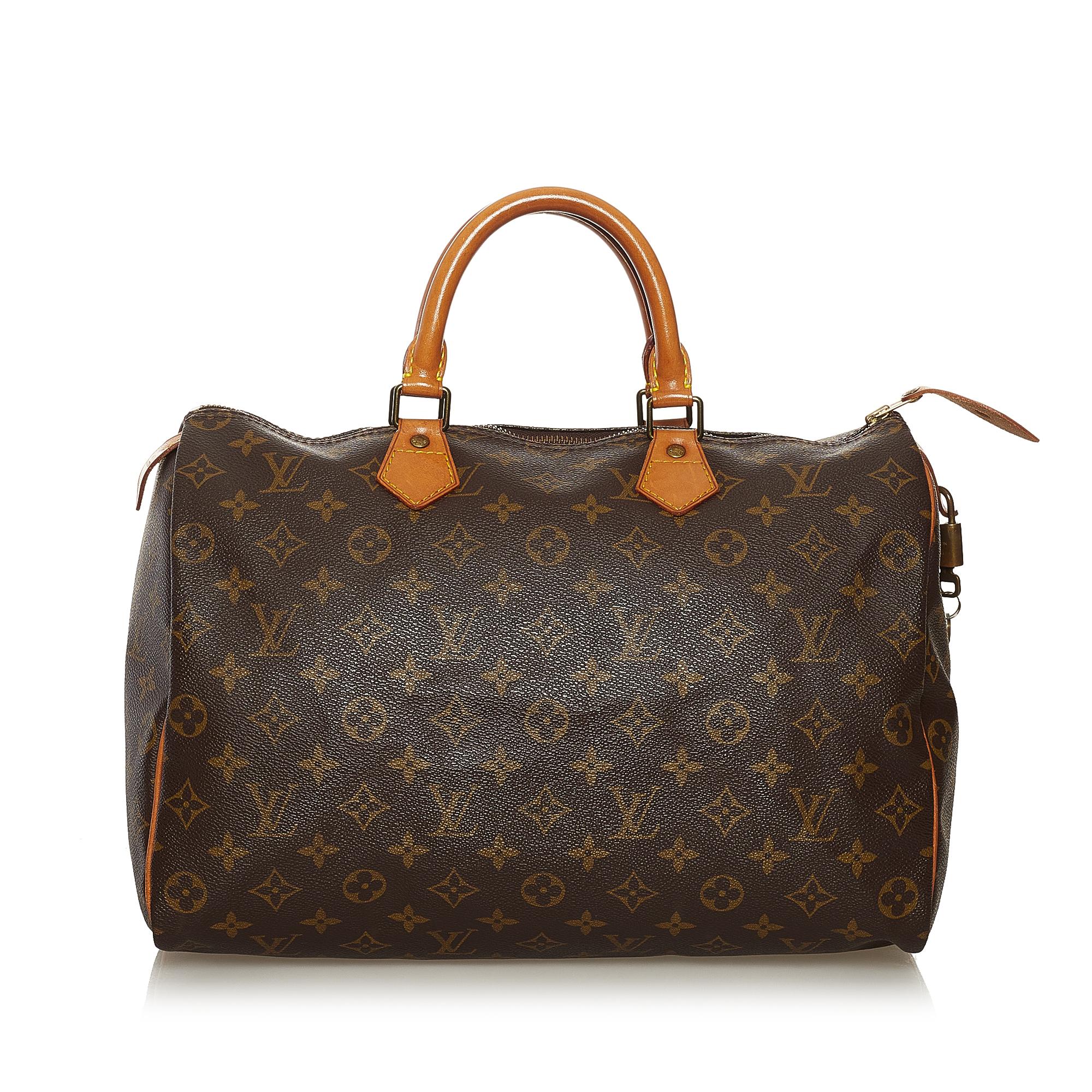 Louis Vuitton Monogram Speedy 35 (SHG-35099)