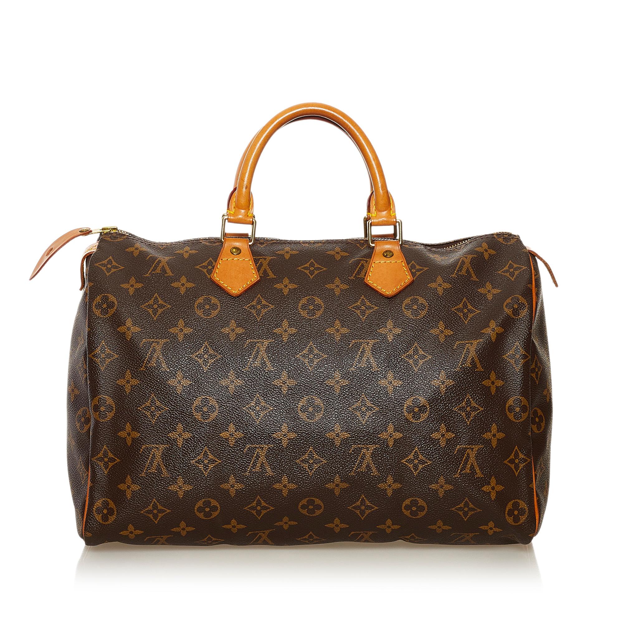 Louis Vuitton Monogram Speedy 35 (SHG-35338)