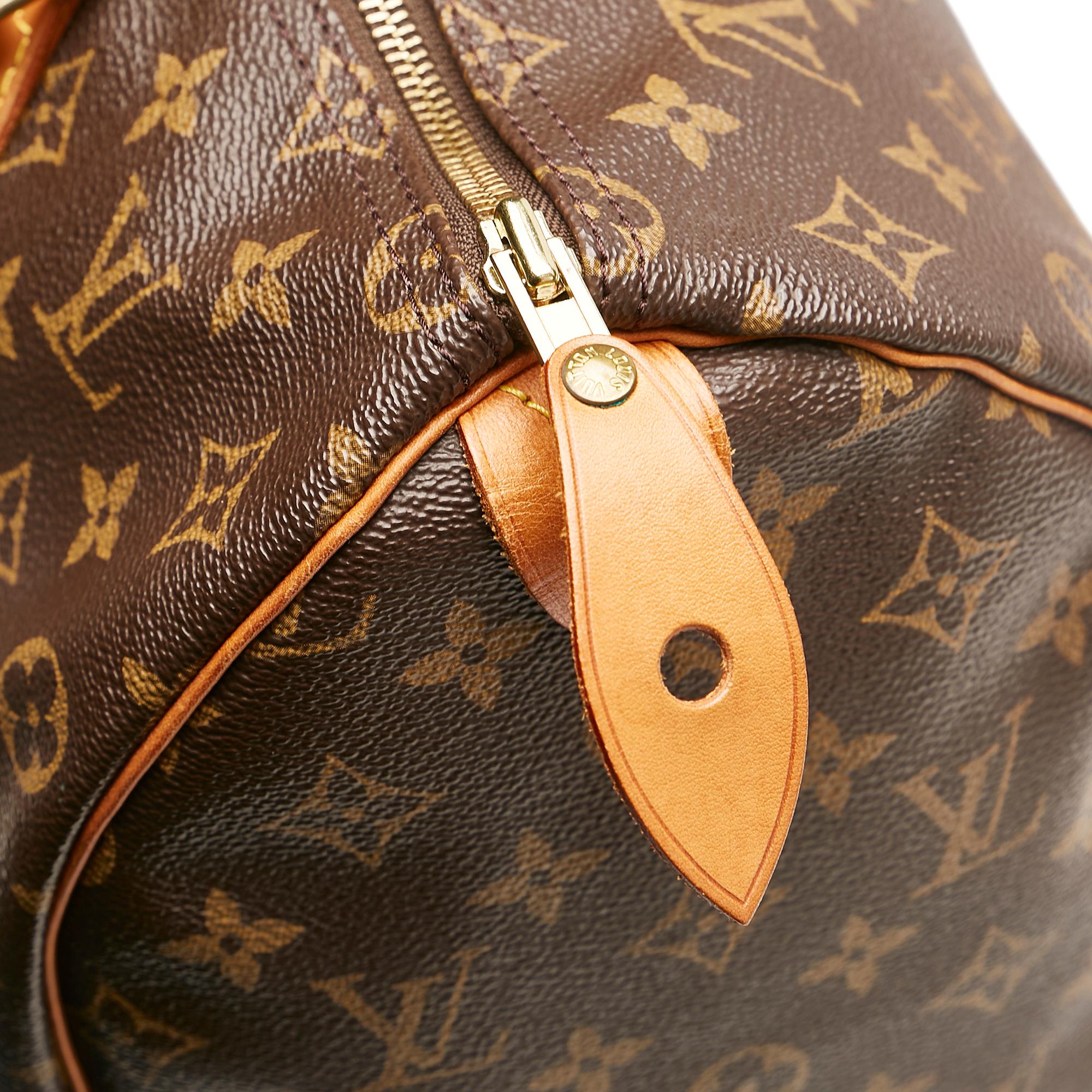 Louis Vuitton Monogram Speedy 35 (SHG-35338)
