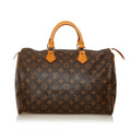 Louis Vuitton Monogram Speedy 35 (SHG-35338)