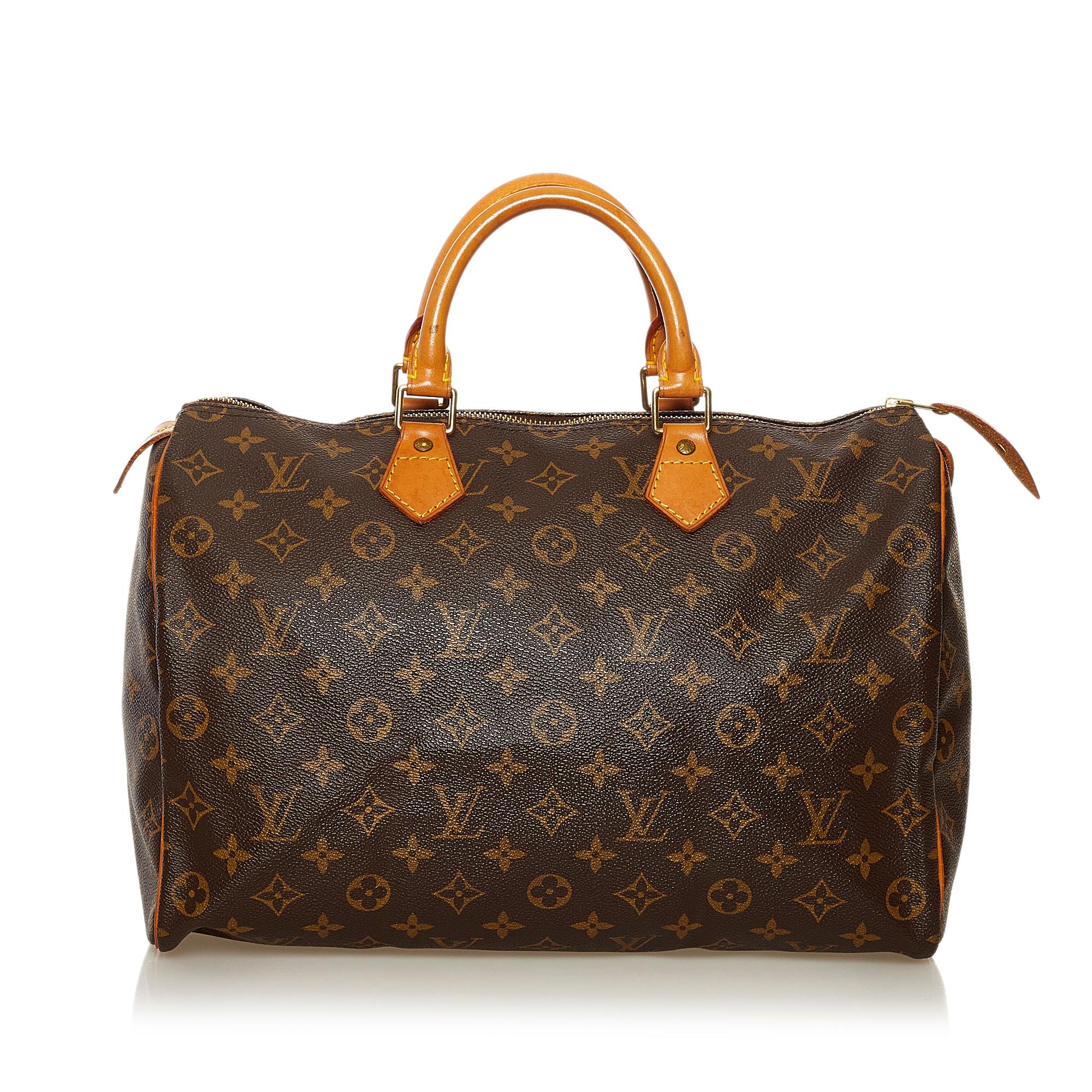 Louis Vuitton Monogram Speedy 35 (SHG-35338)