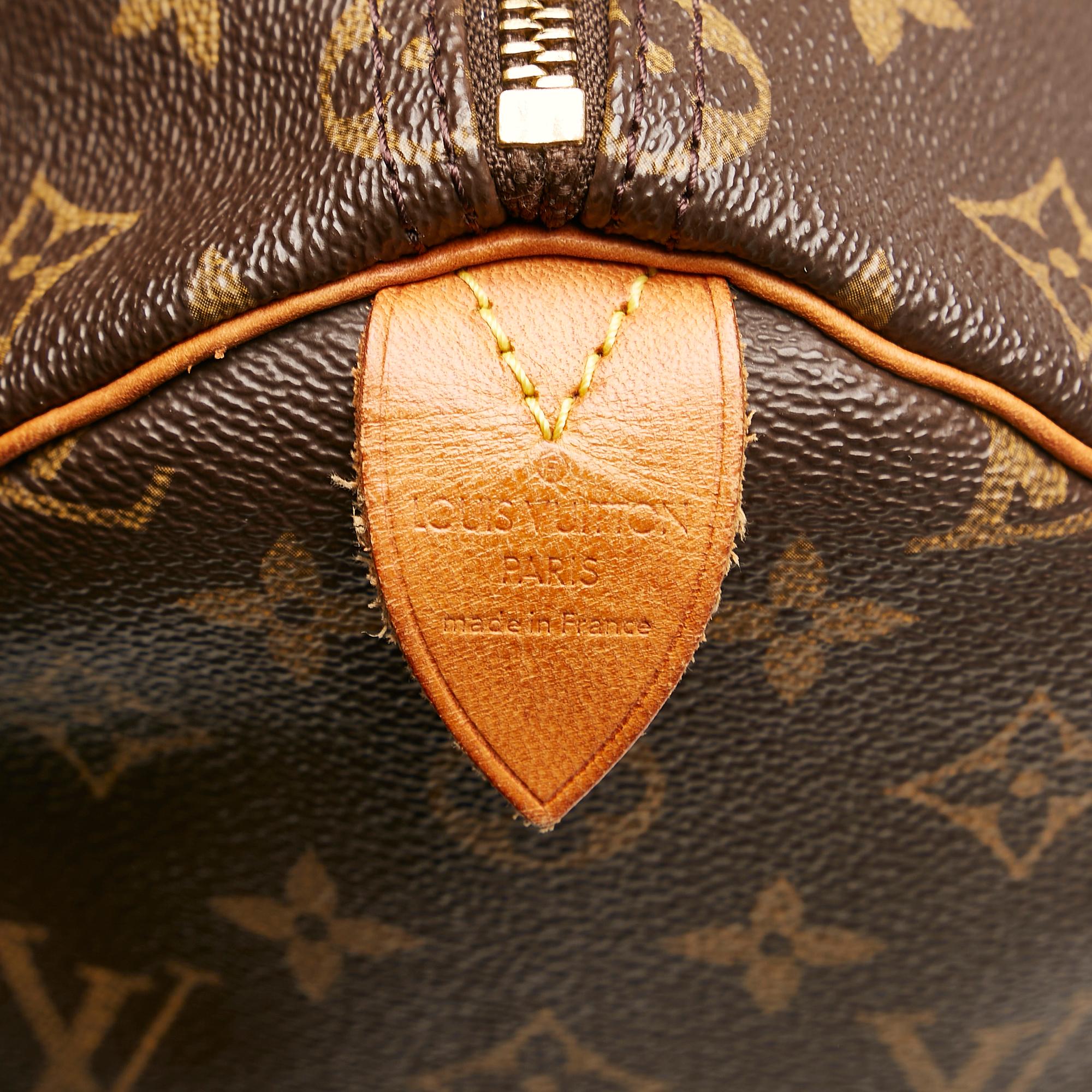 Louis Vuitton Monogram Speedy 35 (SHG-35338)
