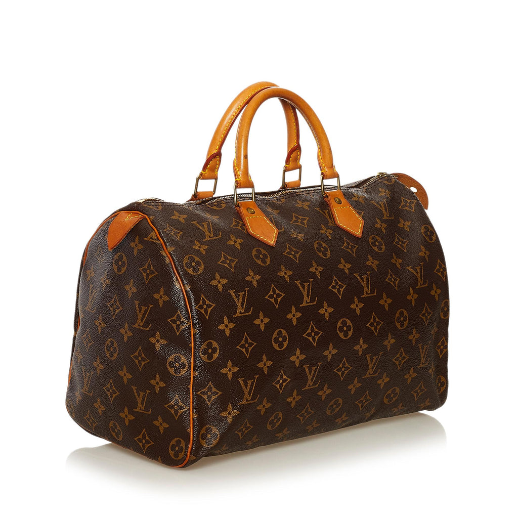Louis Vuitton Monogram Speedy 35 (SHG-35338)