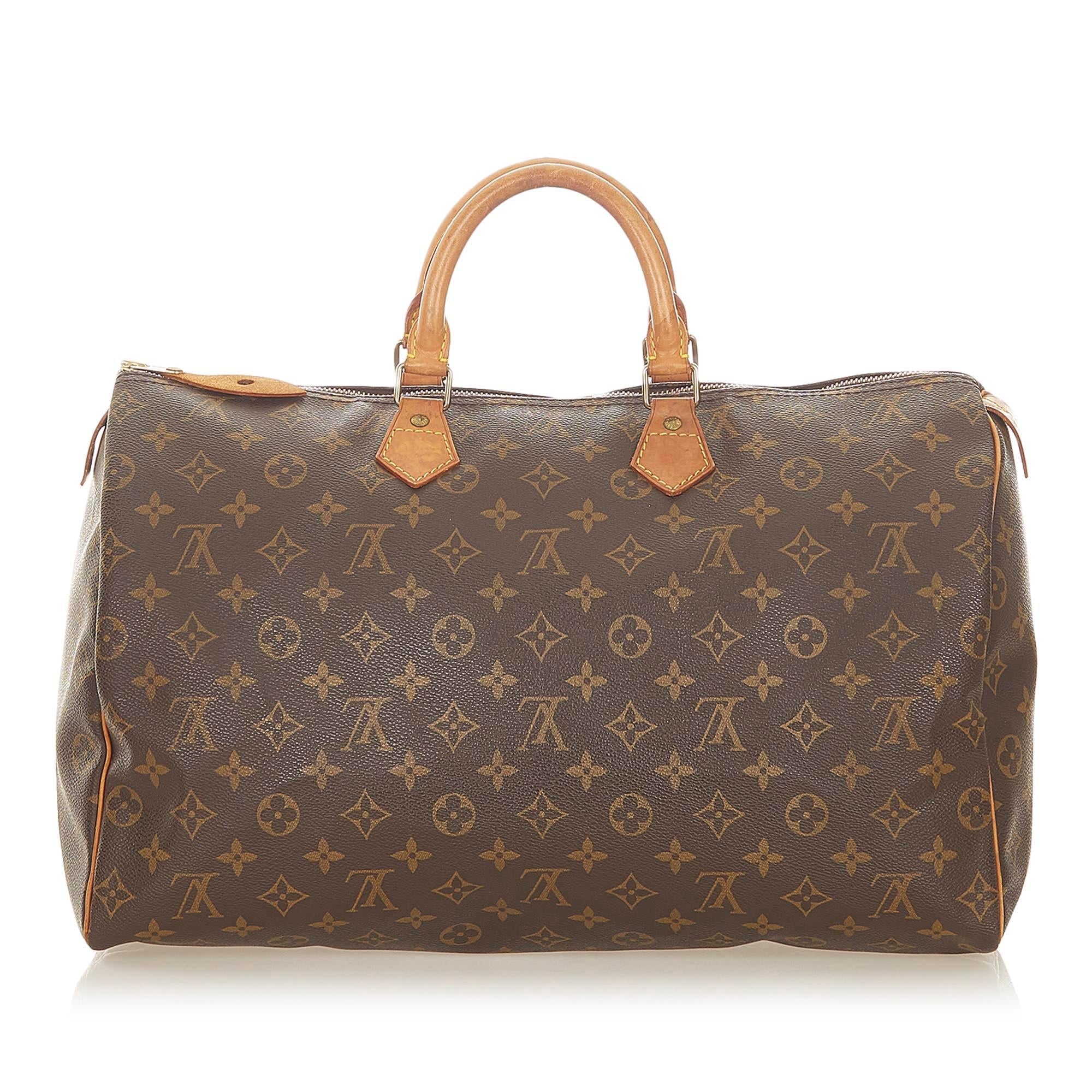 Louis Vuitton Monogram Speedy 40 (SHG-32146)