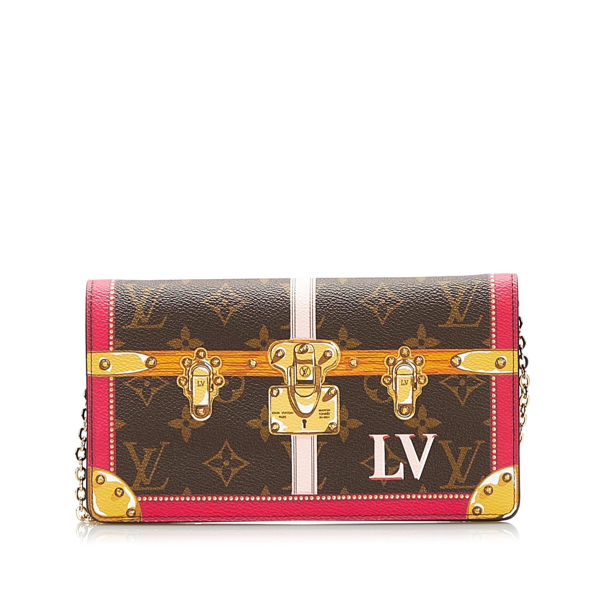 Louis Vuitton Monogram Summer Trunks Pochette (SHG-37673)