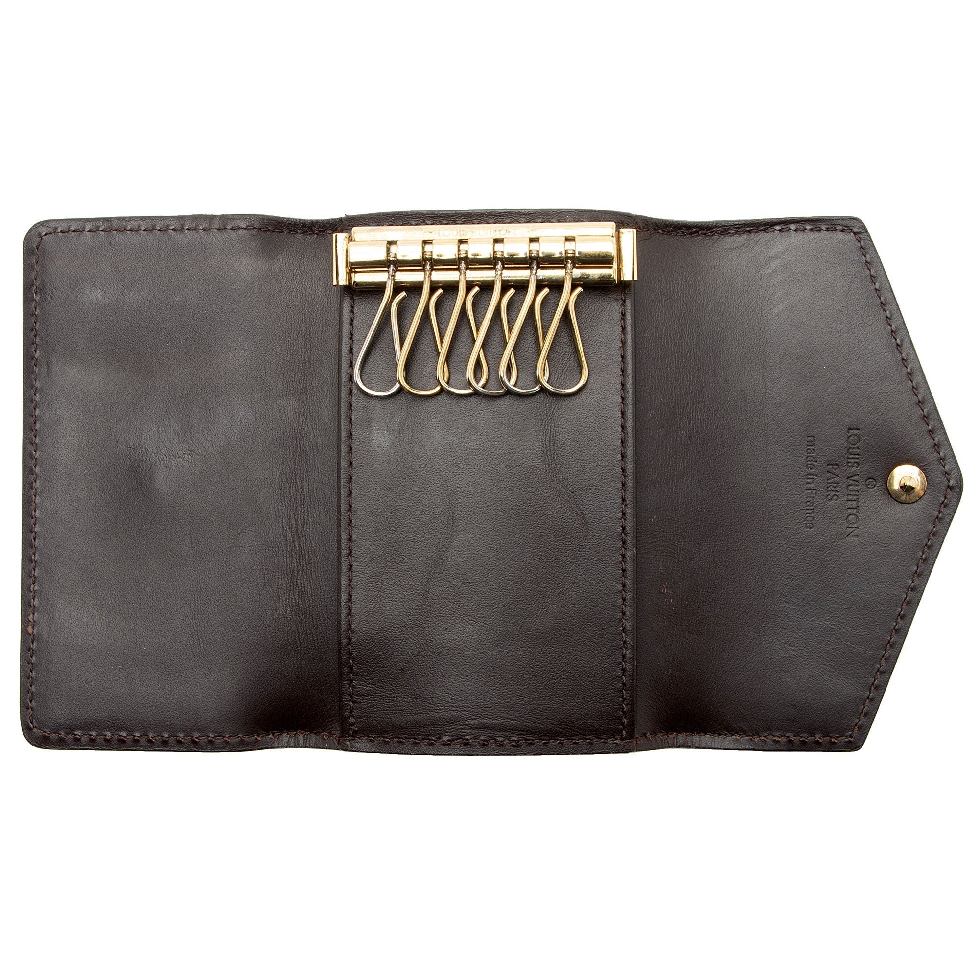 Louis Vuitton Monogram Vernis 6 Key Holder (SHF-6fpm5G)