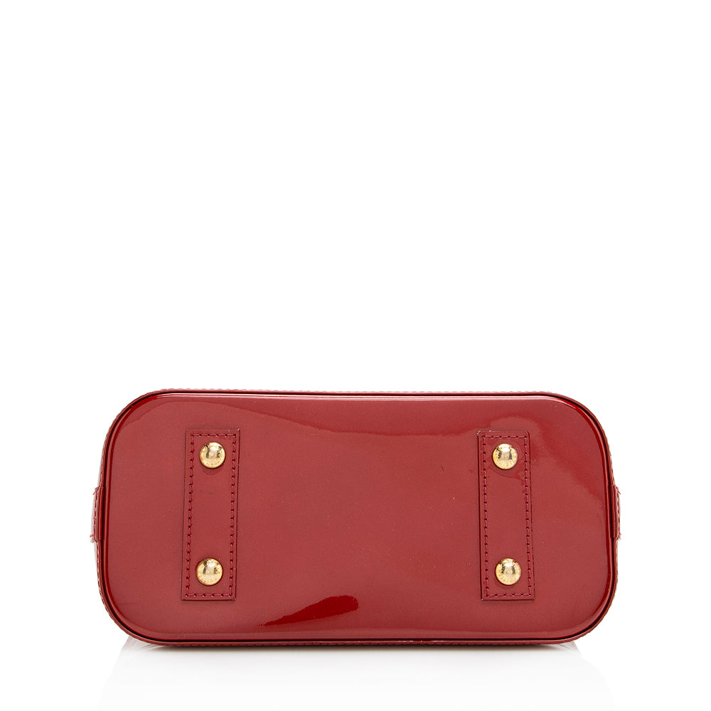 Louis Vuitton Monogram Vernis Alma BB Satchel (SHF-20450)