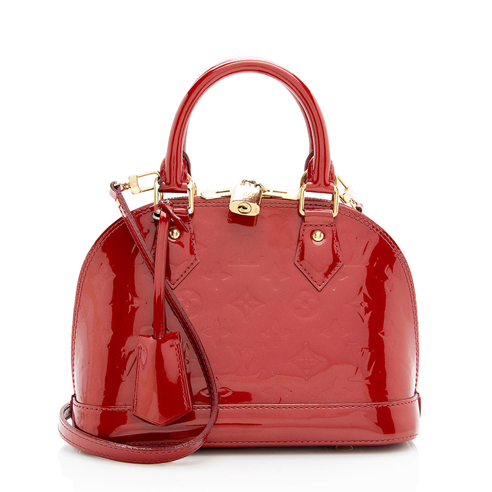 Louis Vuitton Monogram Vernis Alma BB Satchel (SHF-20450)