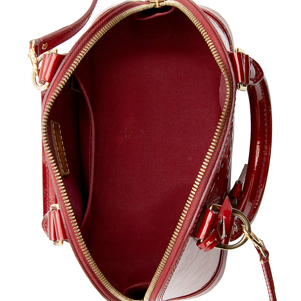 Louis Vuitton Monogram Vernis Alma BB Satchel (SHF-20450)