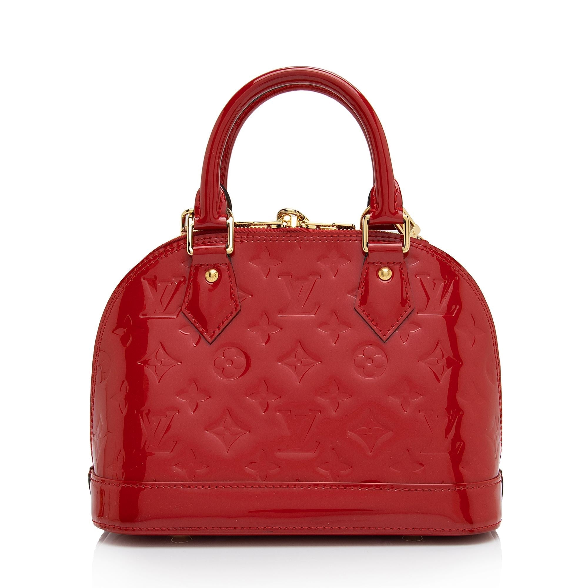 Louis Vuitton Monogram Vernis Alma BB Satchel (SHF-3tRcMZ)