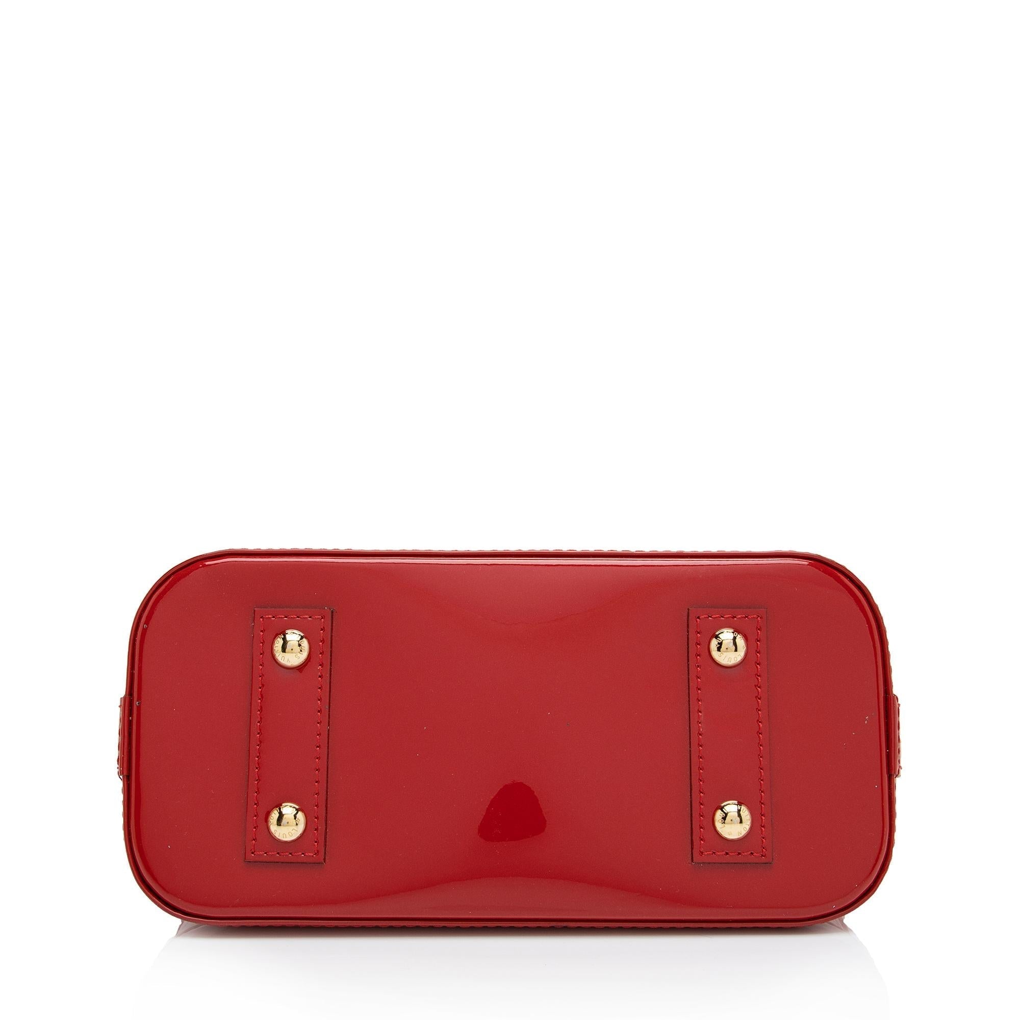 Louis Vuitton Monogram Vernis Alma BB Satchel (SHF-3tRcMZ)