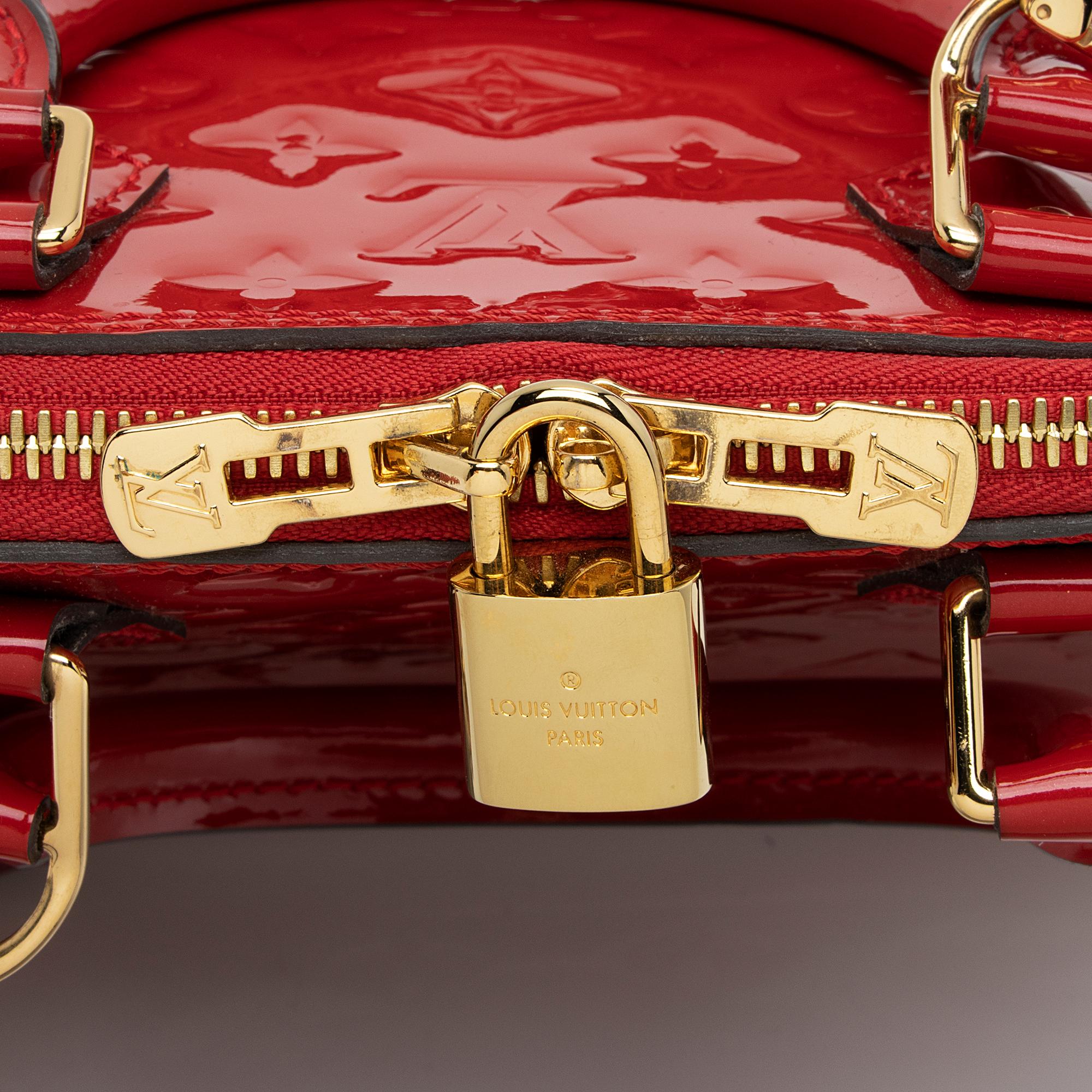 Louis Vuitton Monogram Vernis Alma BB Satchel (SHF-3tRcMZ)