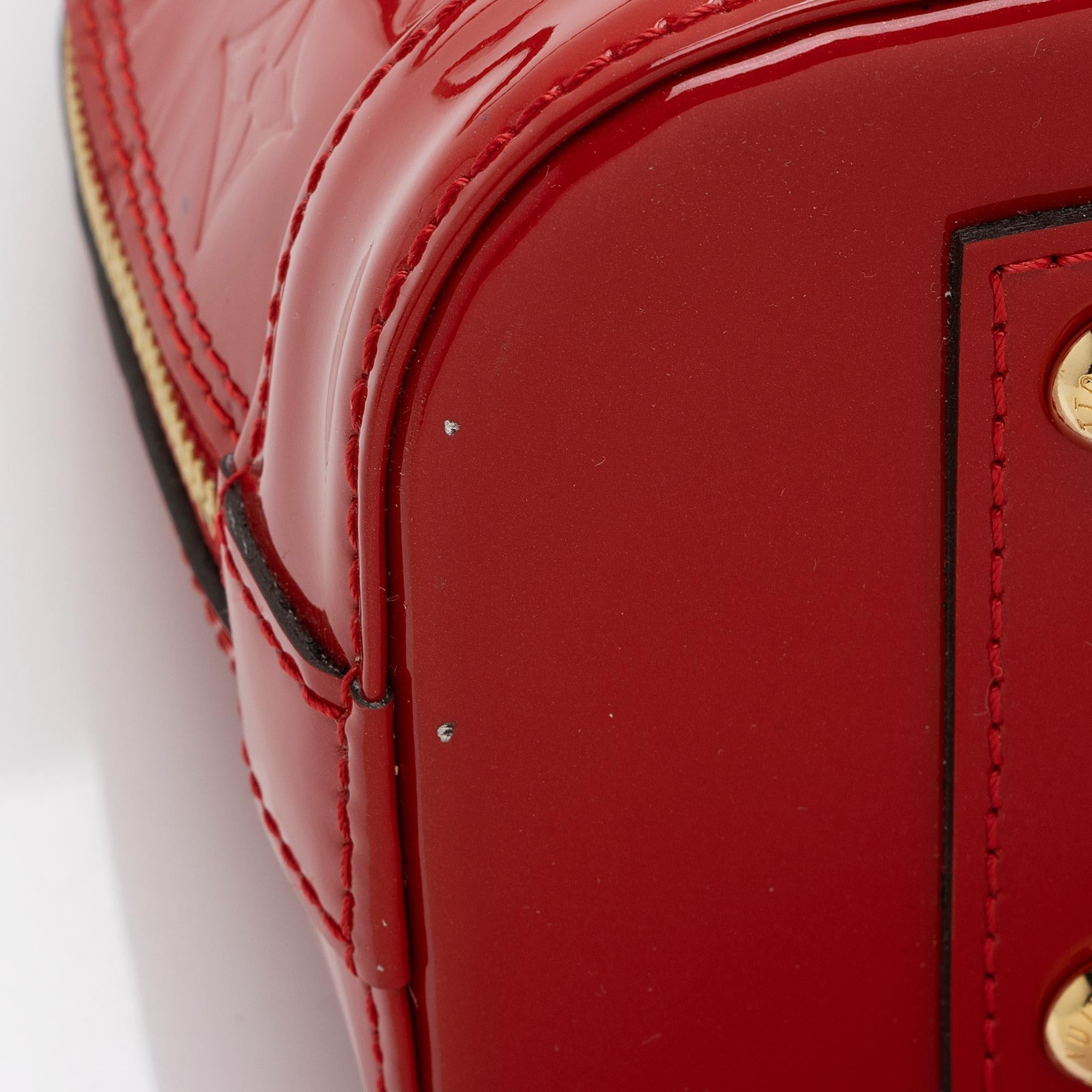 Louis Vuitton Monogram Vernis Alma BB Satchel (SHF-3tRcMZ)