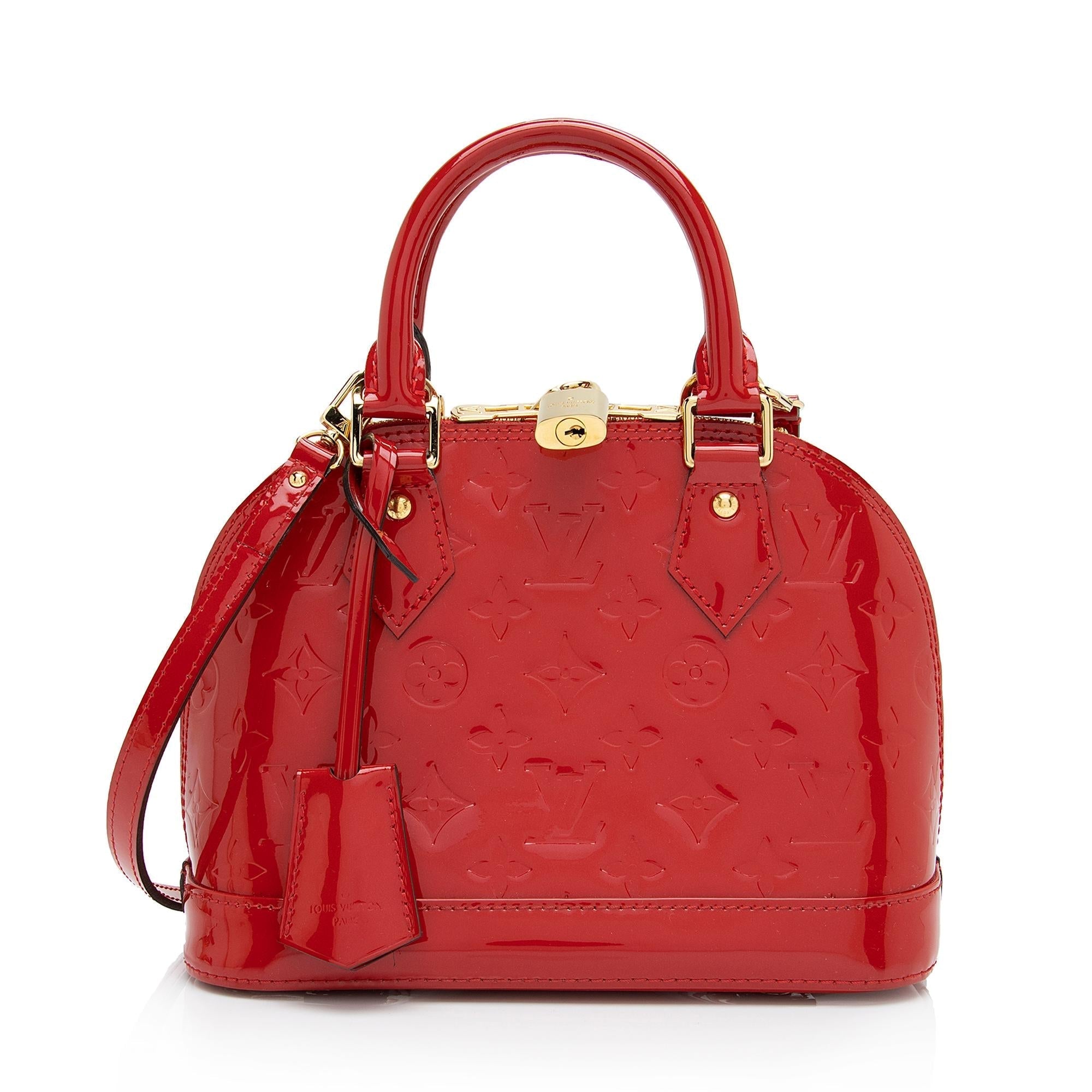 Louis Vuitton Monogram Vernis Alma BB Satchel (SHF-3tRcMZ)