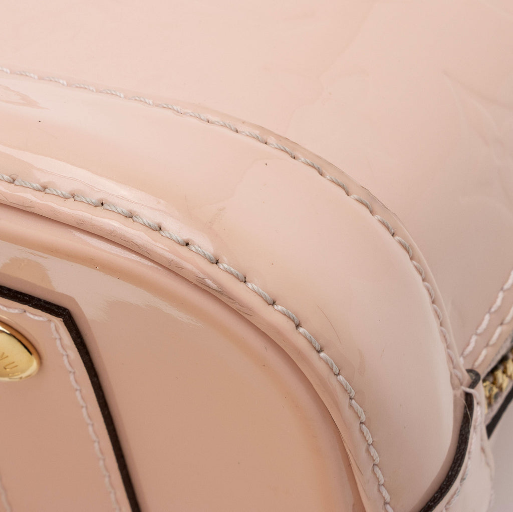 Louis Vuitton Monogram Vernis Alma BB Satchel (SHF-1Hki9h)